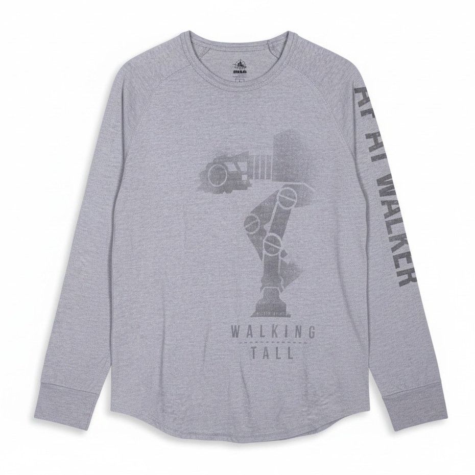 Star Wars Disney Star Wars Gray Shirt Mens L AT-AT Walker Tall L/S Size US L / EU 52-54 / 3 - 1 Thumbnail