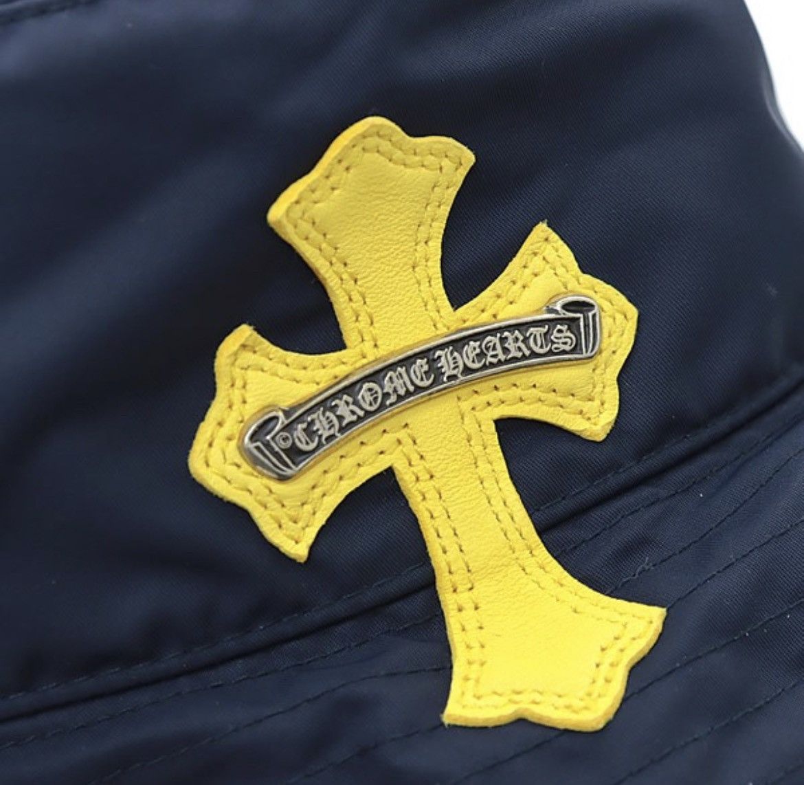 Chrome Hearts Chrome Hearts Lether Cross Label Nylon Bucket hat Size ONE SIZE - 5 Thumbnail