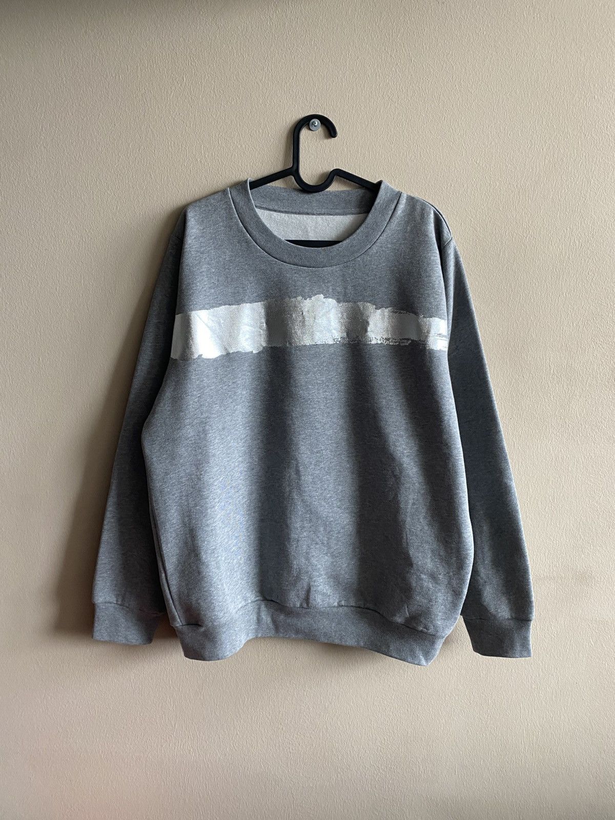 Maison Margiela Maison Margiela Printed Silver Logo Sweatshirt Size US L / EU 52-54 / 3 - 1 Thumbnail