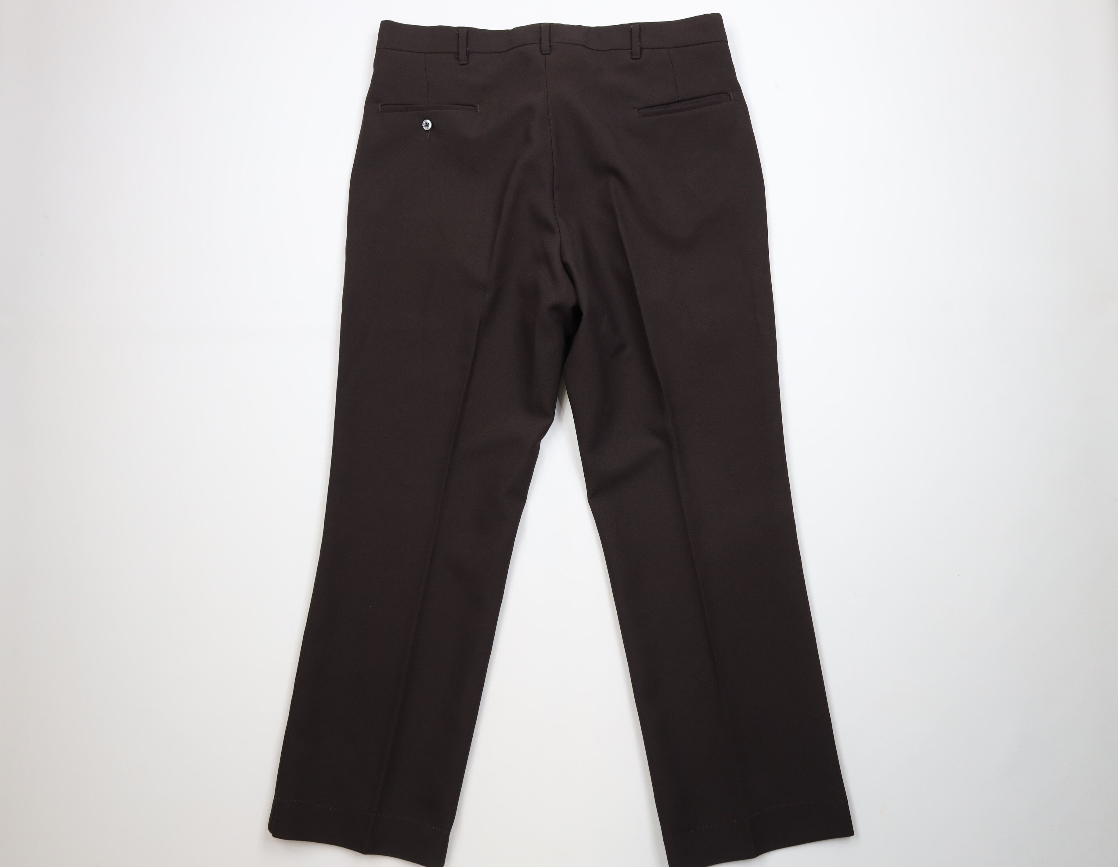 Vintage Vintage 70s Streetwear Flared Wide Leg Chino Pants Brown USA Size US 36 / EU 52 - 8 Thumbnail