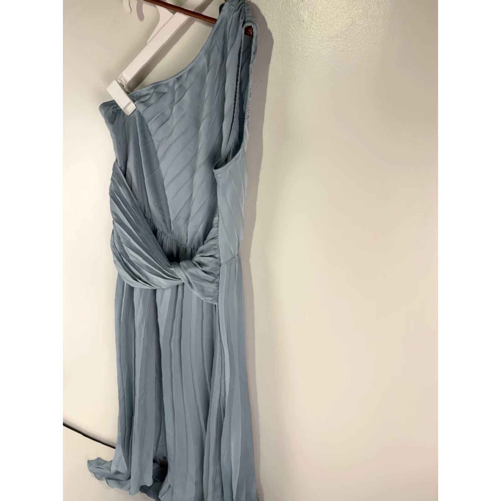 Vintage Pretty Garden Blue One Shoulder Pleated Formal Dress Womens Size M New Size M / US 6-8 / IT 42-44 - 5 Thumbnail