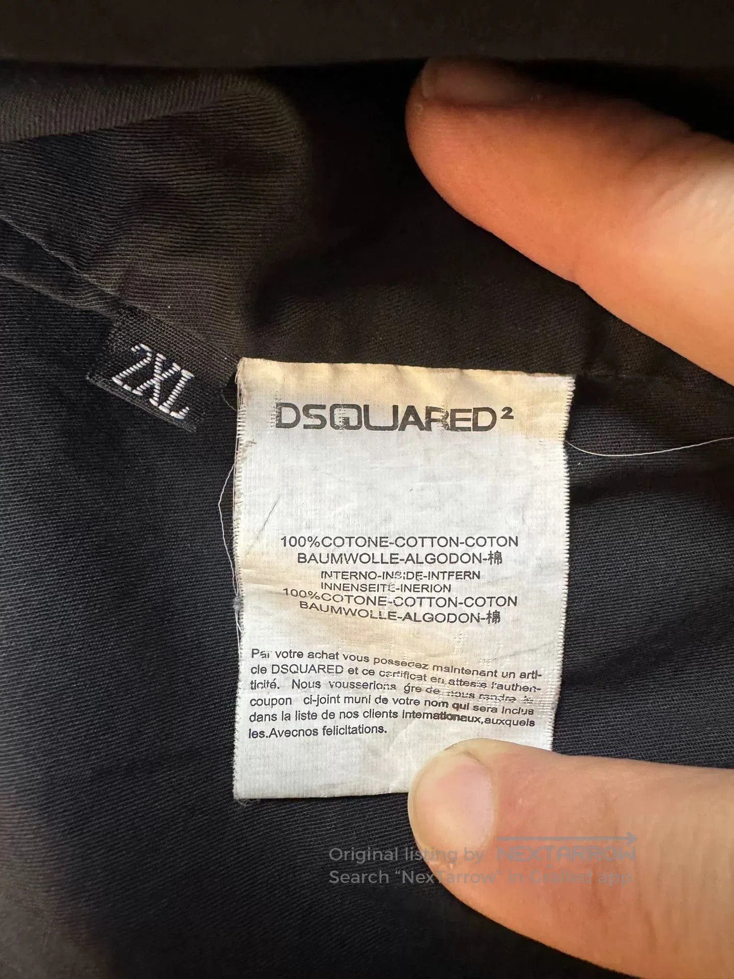 Dsquared2 Dsquared2 Men's Leather Jacket 2XL. Size US XXL / EU 58 / 5 - 4 Thumbnail