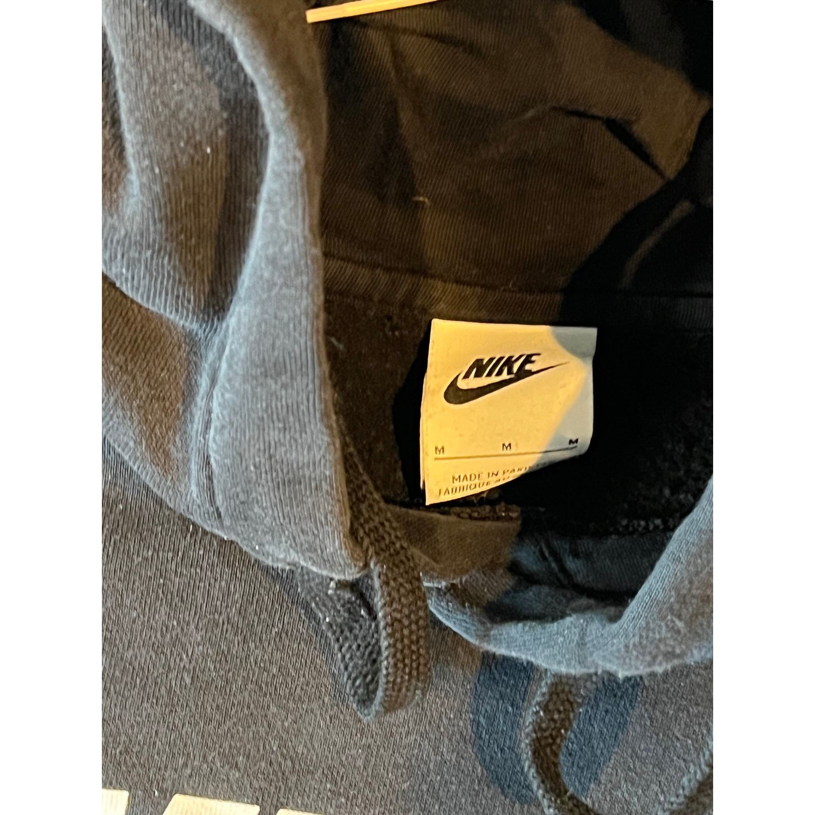 Nike Nike Black Pullover Hoodie Mens M Size US M / EU 48-50 / 2 - 2 Thumbnail