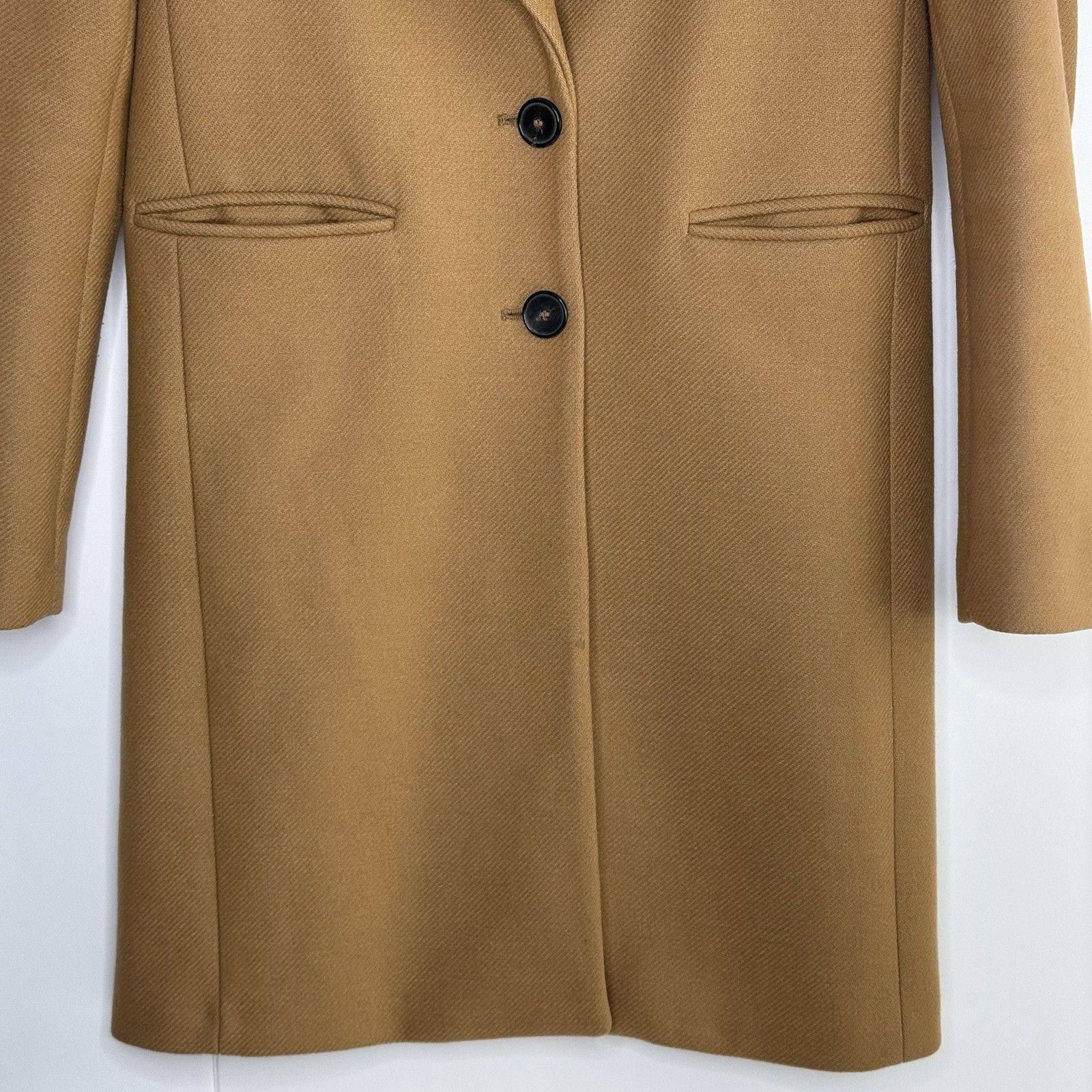 Zara Zara Women Lapel Collar Overcoat Size XS Brown Single Breast Size XS / US 0-2 / IT 36-38 - 5 Thumbnail