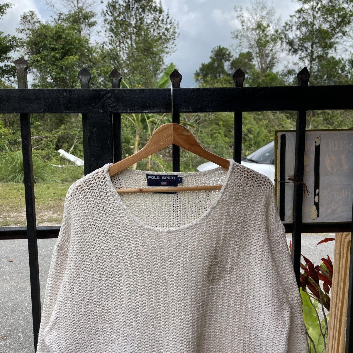 Polo Ralph Lauren 🔥Vintage Polo Sport Ralph Lauren Crop Tops Boxy Knitwear Size S / US 4 / IT 40 - 4 Thumbnail