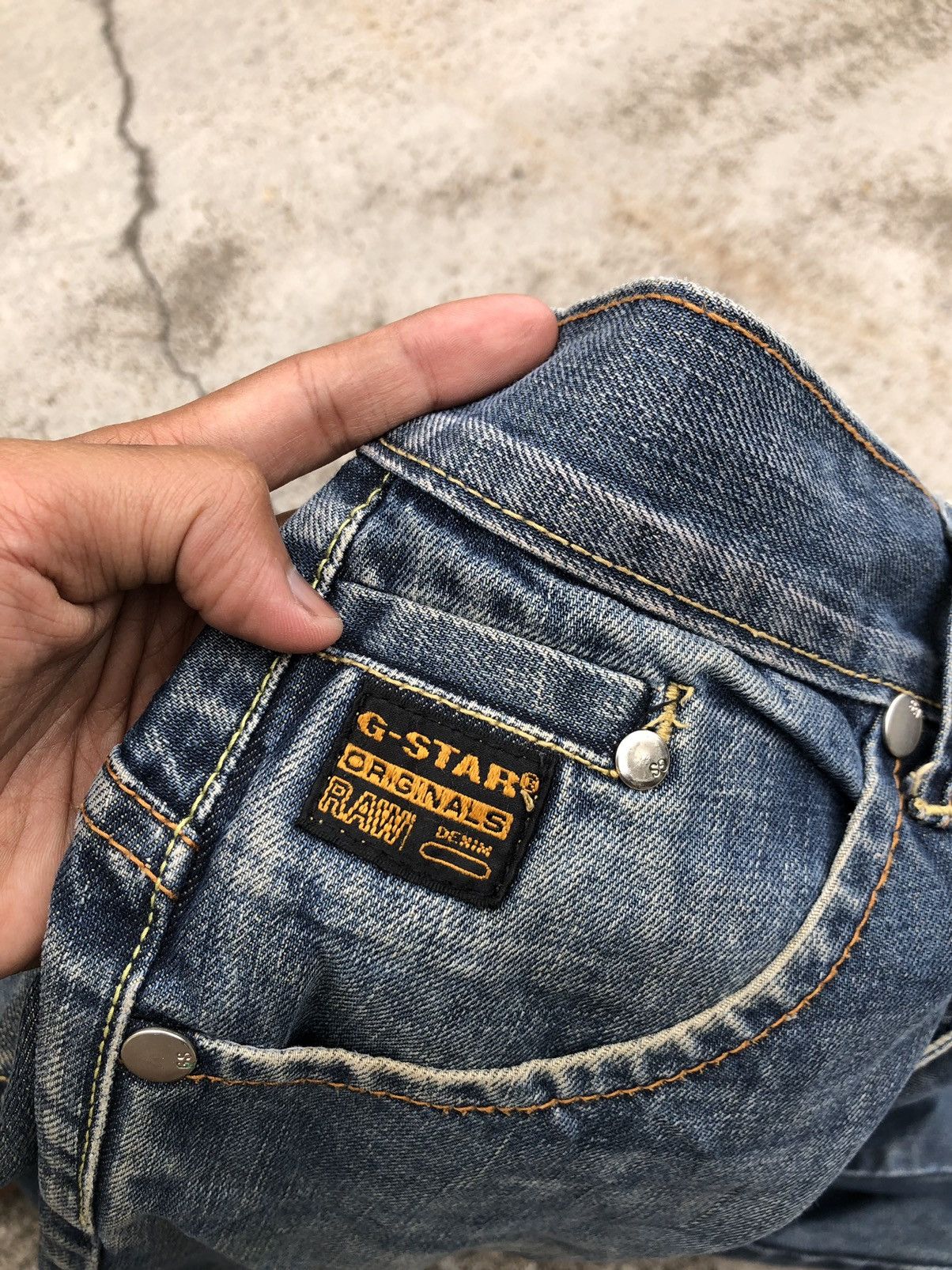 G-Star WIDE LEG WASHED BLUE DENIM BY GSTAR Size US 31 - 2 Thumbnail