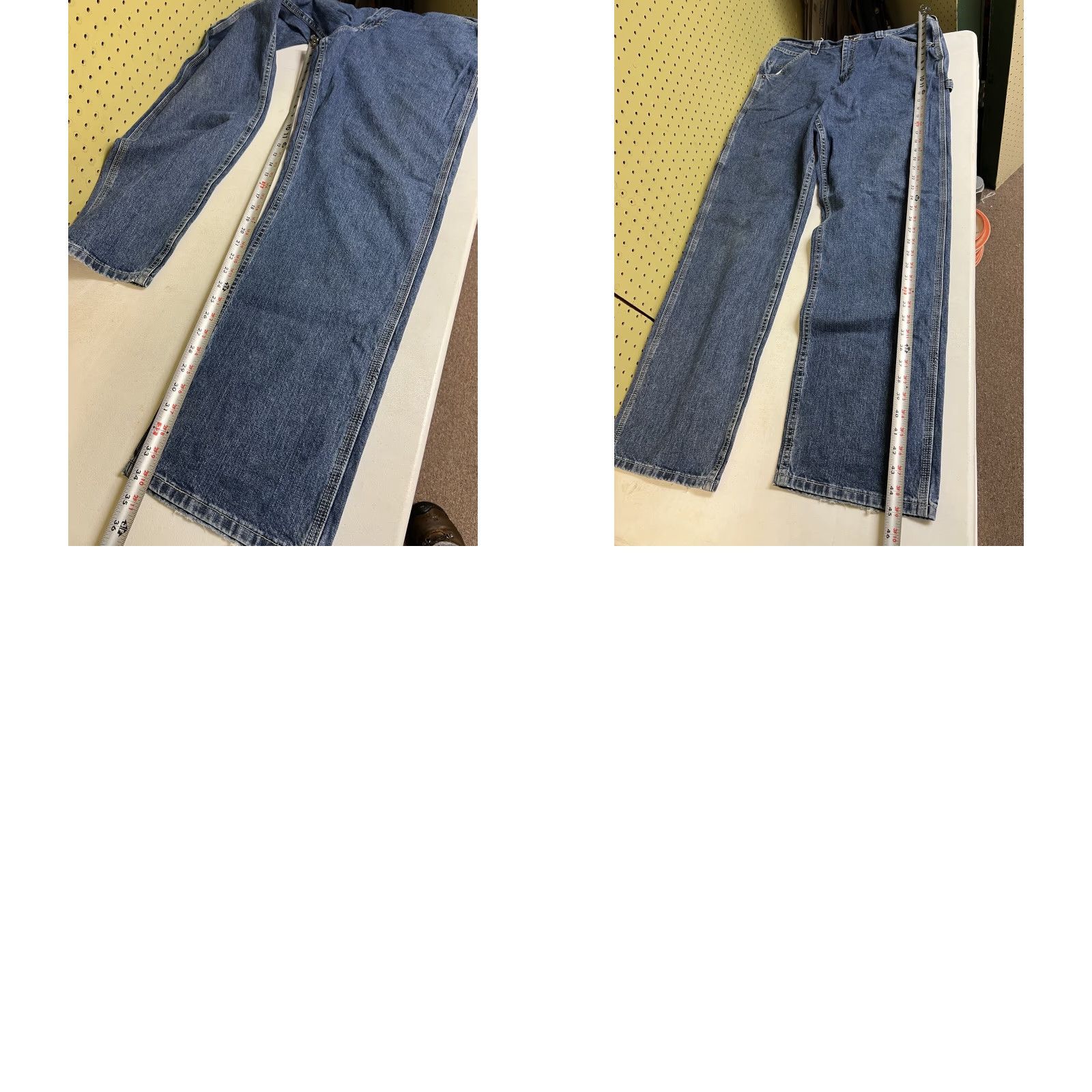 Lee VINTAGE Lee Dungarees Jeans Mens 36X34 Carpenter PAINTER Distressed Skater Relaxed Relaxed Size US 36 / EU 52 - 9 Thumbnail