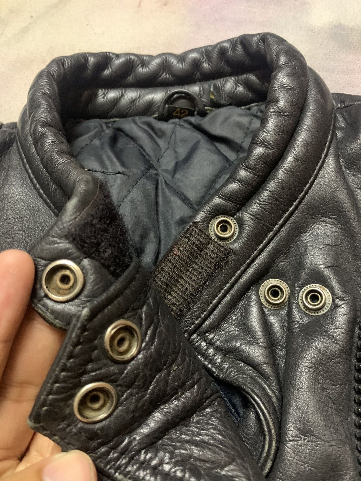 Vintage Biker Leather Cafe Racer Jacket Size US S / EU 44-46 / 1 - 10 Thumbnail