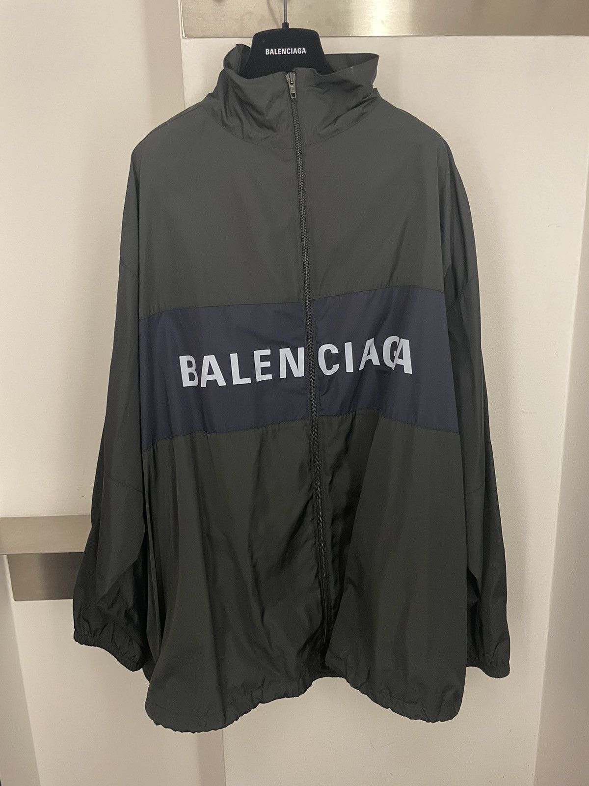 Balenciaga Zip-Up Jacket in black light technical micro faille Size US S / EU 44-46 / 1 - 2 Thumbnail