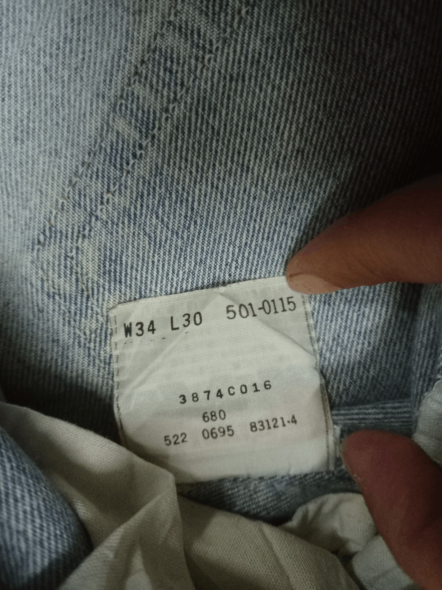 Levi's × Levi's Vintage Clothing Vintage 90s Levis 501 Button Fly Distressed Baggy Jeans Size US 32 / EU 48 - 14 Thumbnail