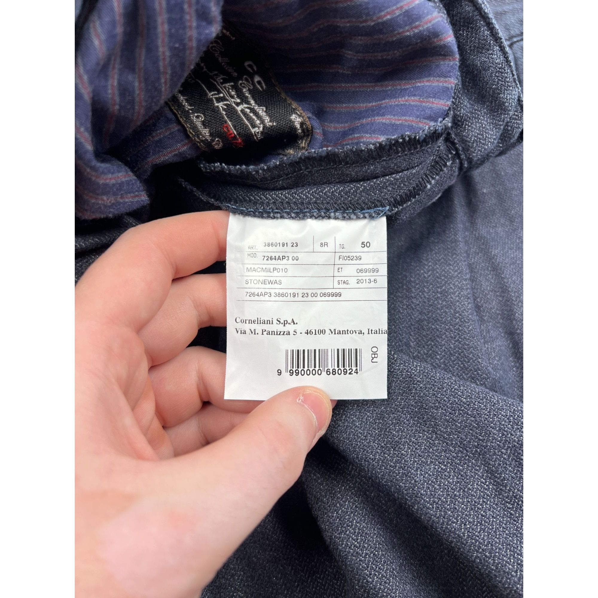 Corneliani Corneliani Collection Pleated Front Denim Jeans (Y0800) Size US 34 / EU 50 - 9 Thumbnail