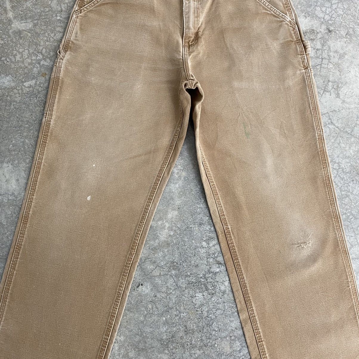 Carhartt Vintage Carhartt Faded Tan Carpenter Work Pants Size US 32 / EU 48 - 4 Thumbnail
