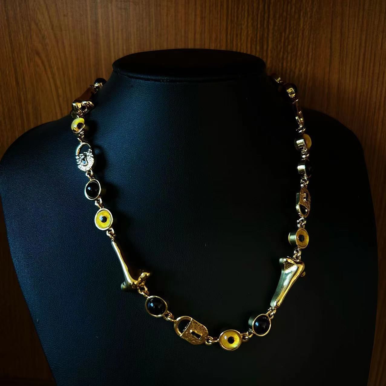 Other vintage devil eyes schiaparelli necklace earrings Size ONE SIZE - 3 Thumbnail