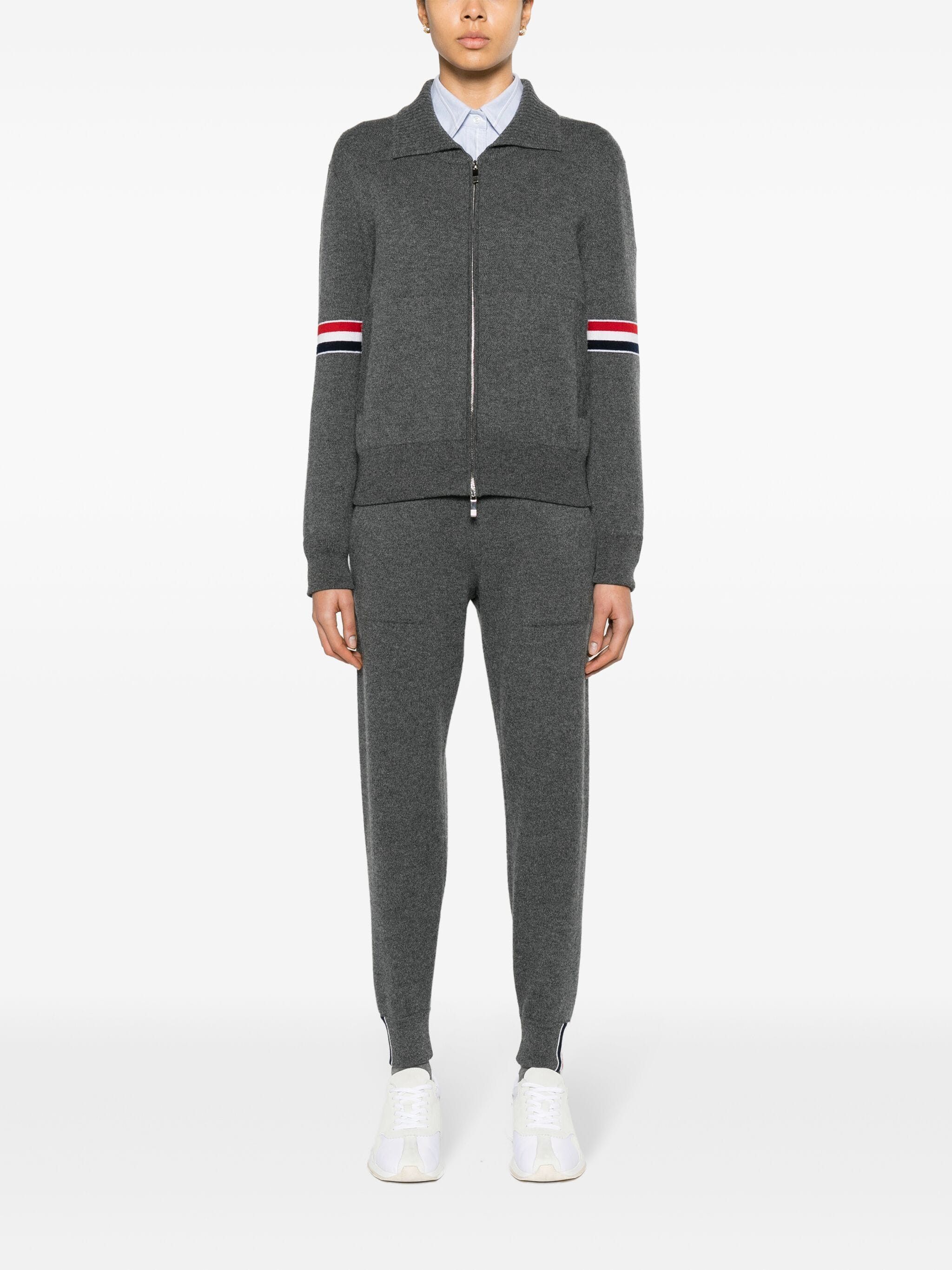 Thom Browne o1s22i1n0924 Cashmere Cardigan in Dark Grey Size M / US 6-8 / IT 42-44 - 2 Thumbnail