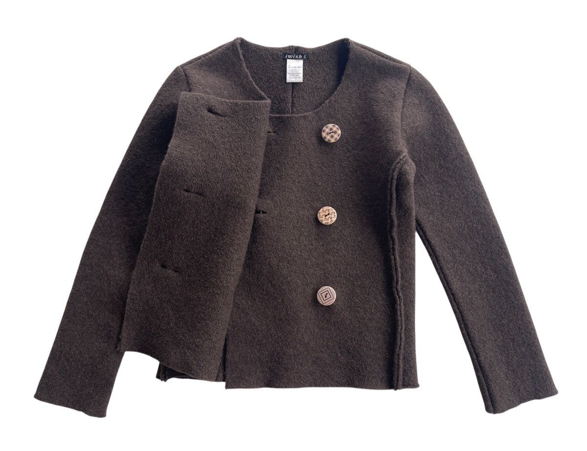 Y's Iwish Y's Bis Yohji Yamamoto Double Breasted Cropped Jacket Size XS / US 0-2 / IT 36-38 - 6 Thumbnail