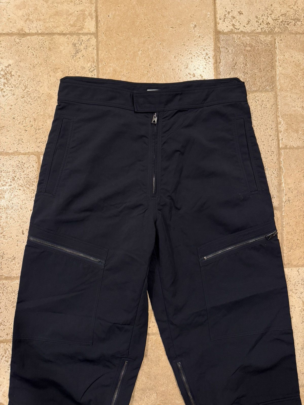Bottega Veneta Bottega Veneta Tricot Multi Zip Cuff Cargo Black Nylon Pants Size US 34 / EU 50 - 3 Thumbnail