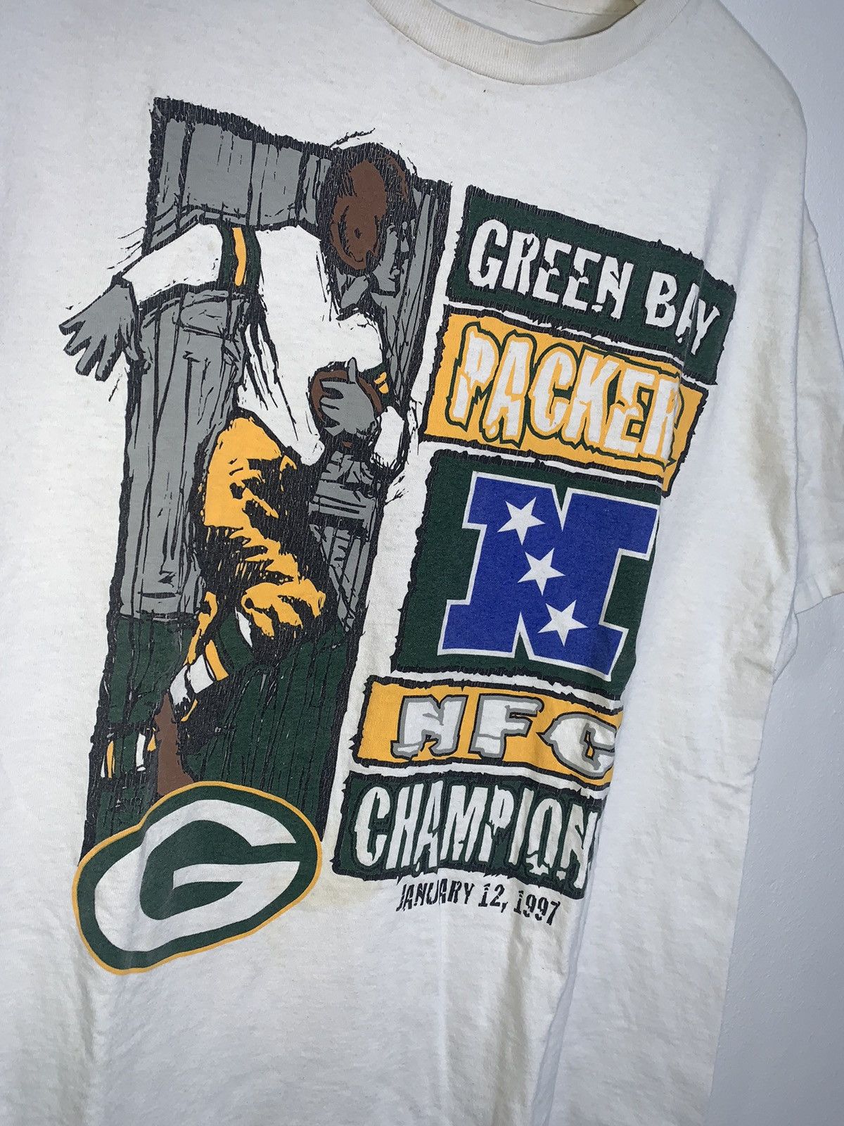 Vintage Vintage GREENBAY PACKERS Champions 1997 t-shirt Size US XL / EU 56 / 4 - 4 Thumbnail