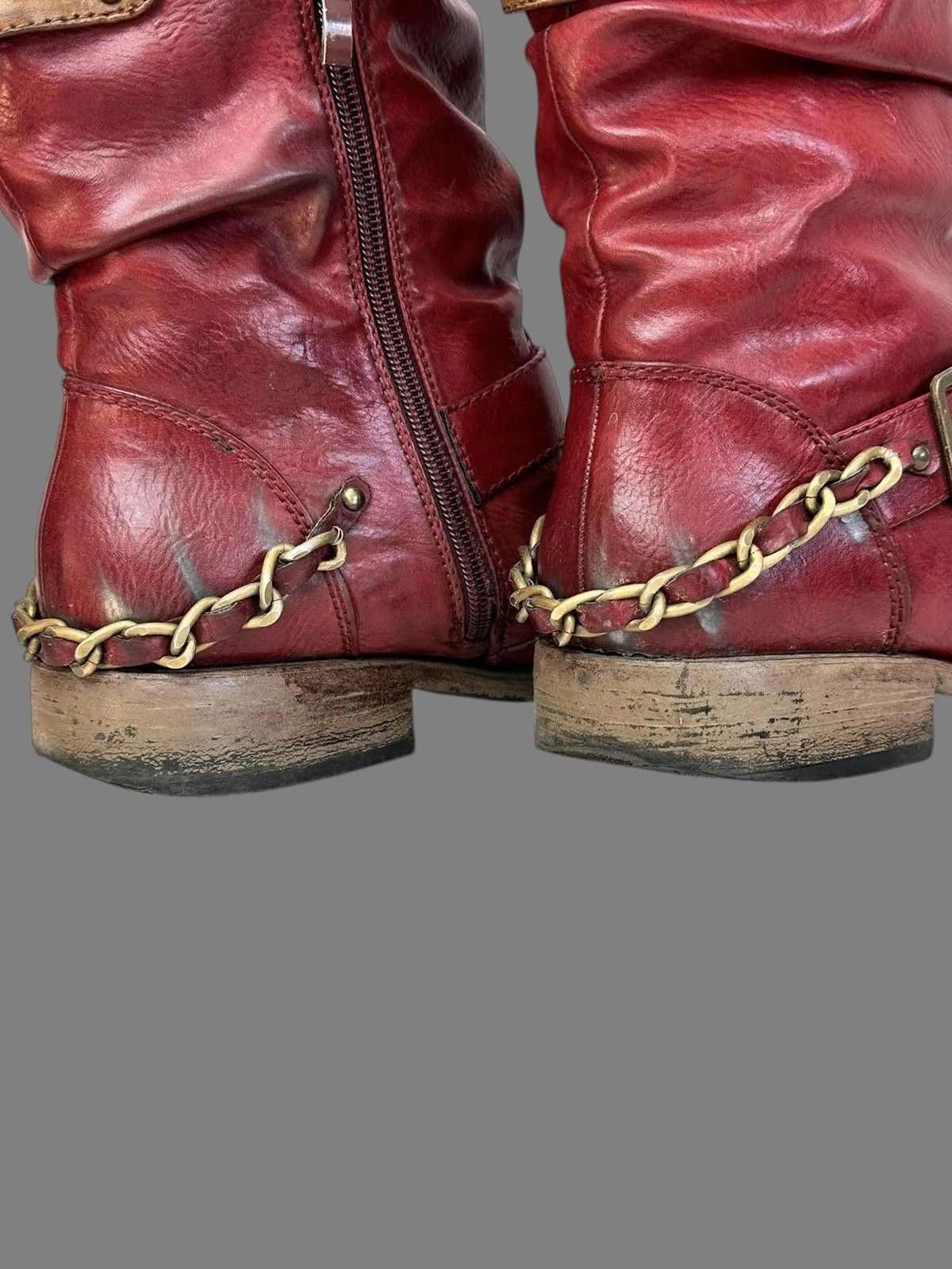 A.S.98 Guidi Style Vintage Leather Boots High AS98 Rick 424 Size US 9 / IT 39 - 8 Thumbnail
