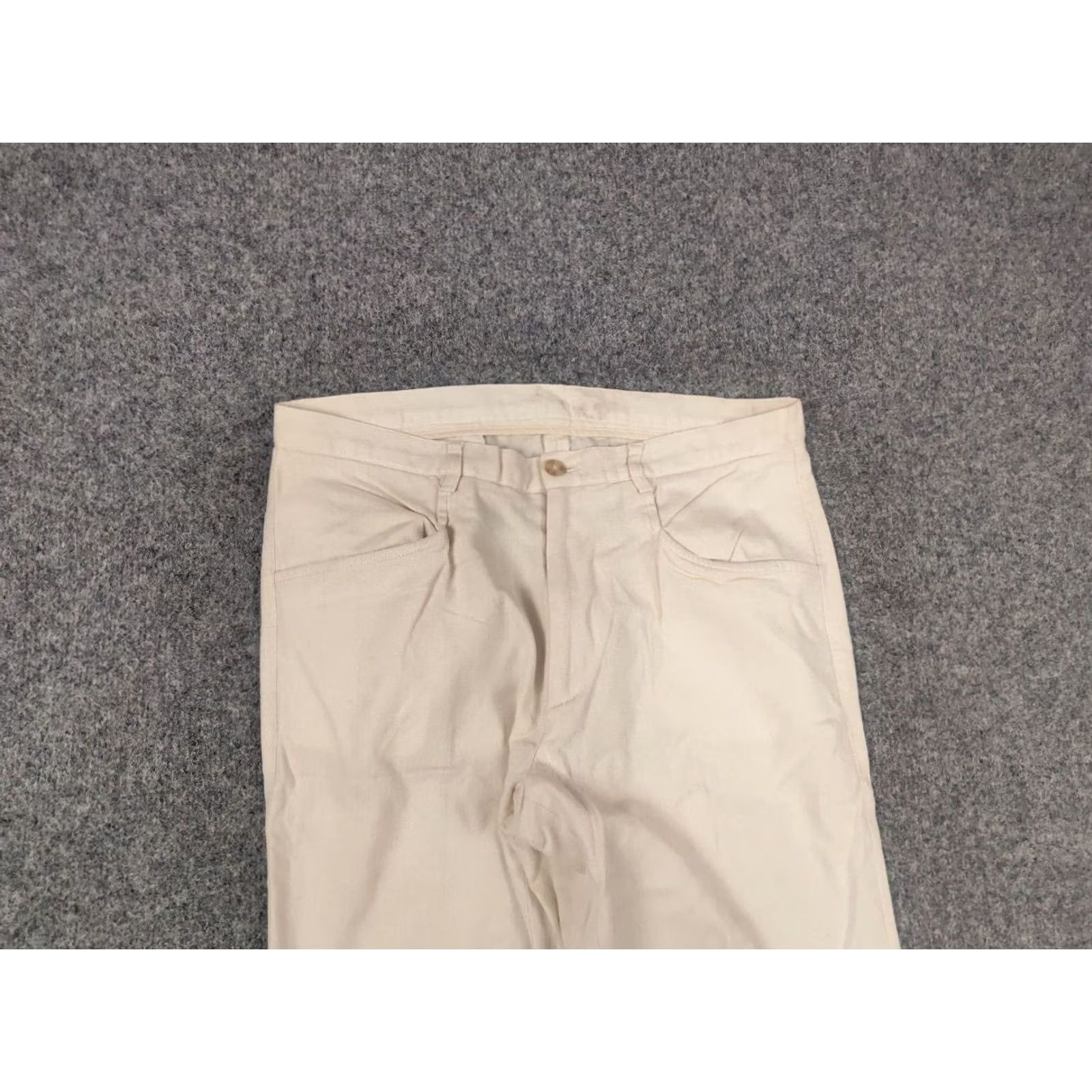 Dolce & Gabbana VINTAGE Dolce&Gabbana Beige Cotton herringbone Casual Pants Mens 34 Size US 34 / EU 50 - 7 Thumbnail