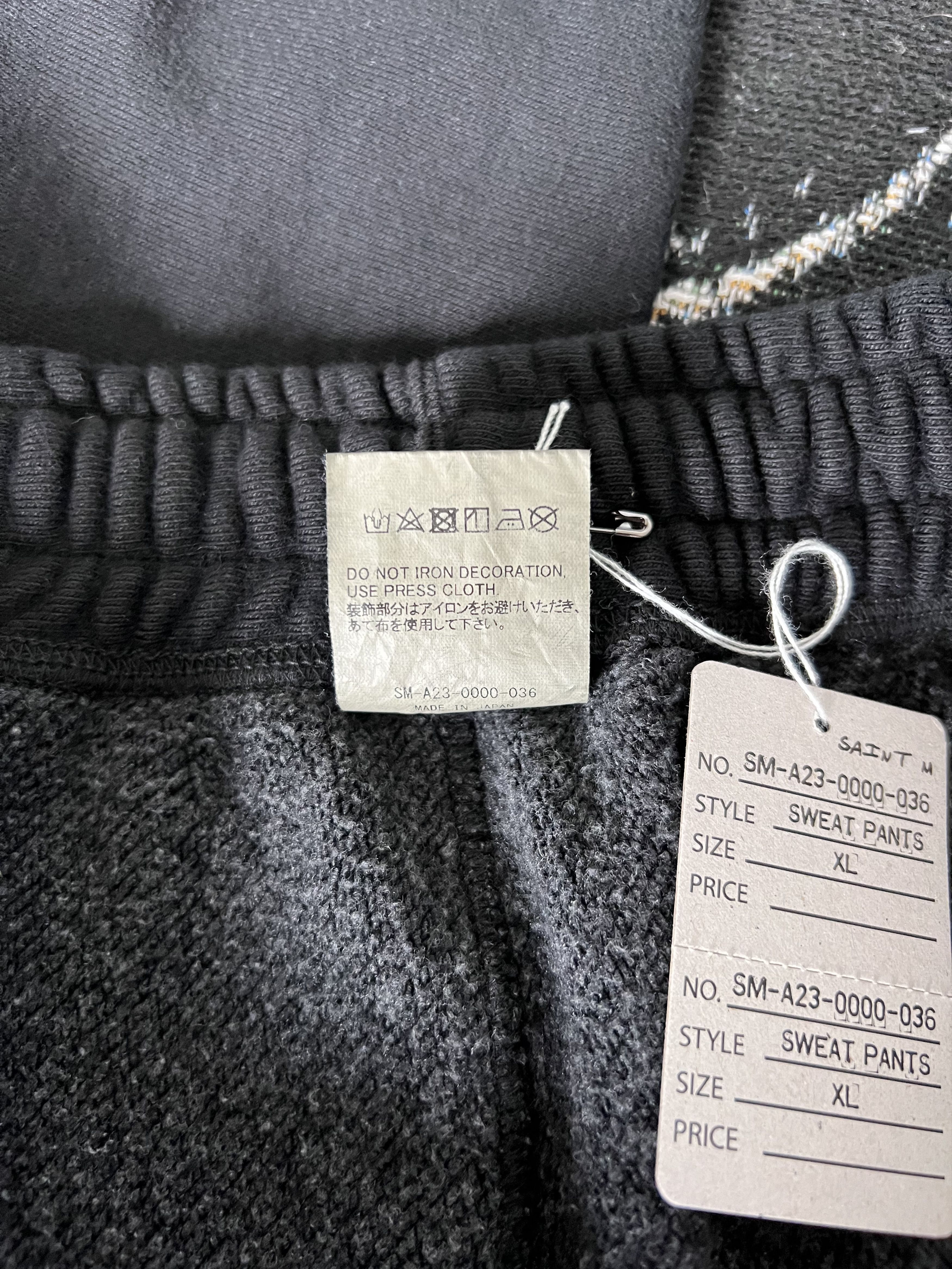 Saint Michael Saint Michael Arch Logo Sweatpants in Black Size US 36 / EU 52 - 9 Thumbnail