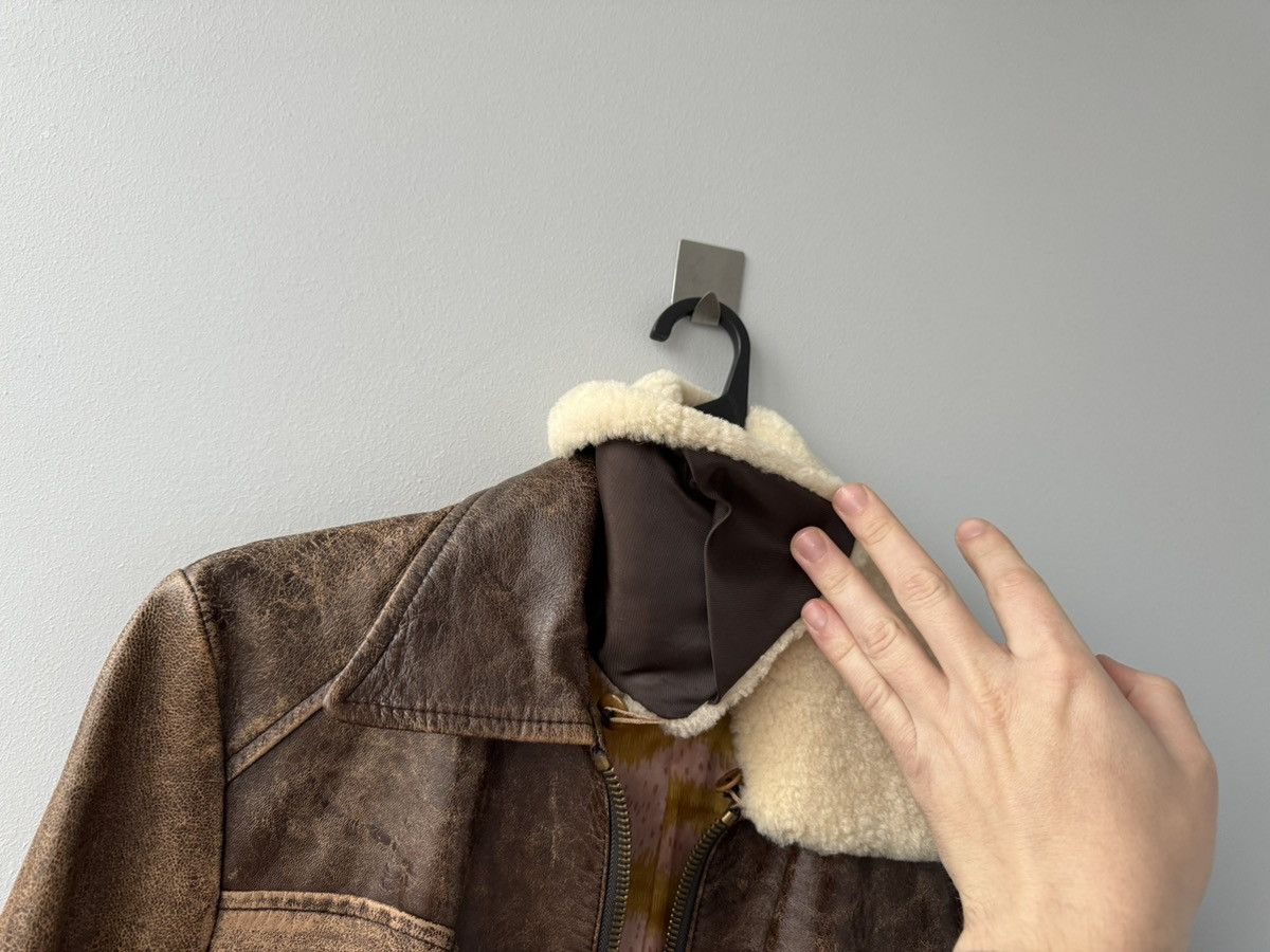 RED Valentino Red Valentino Leather Aviator Jacket Womans Size S / US 4 / IT 40 - 9 Thumbnail