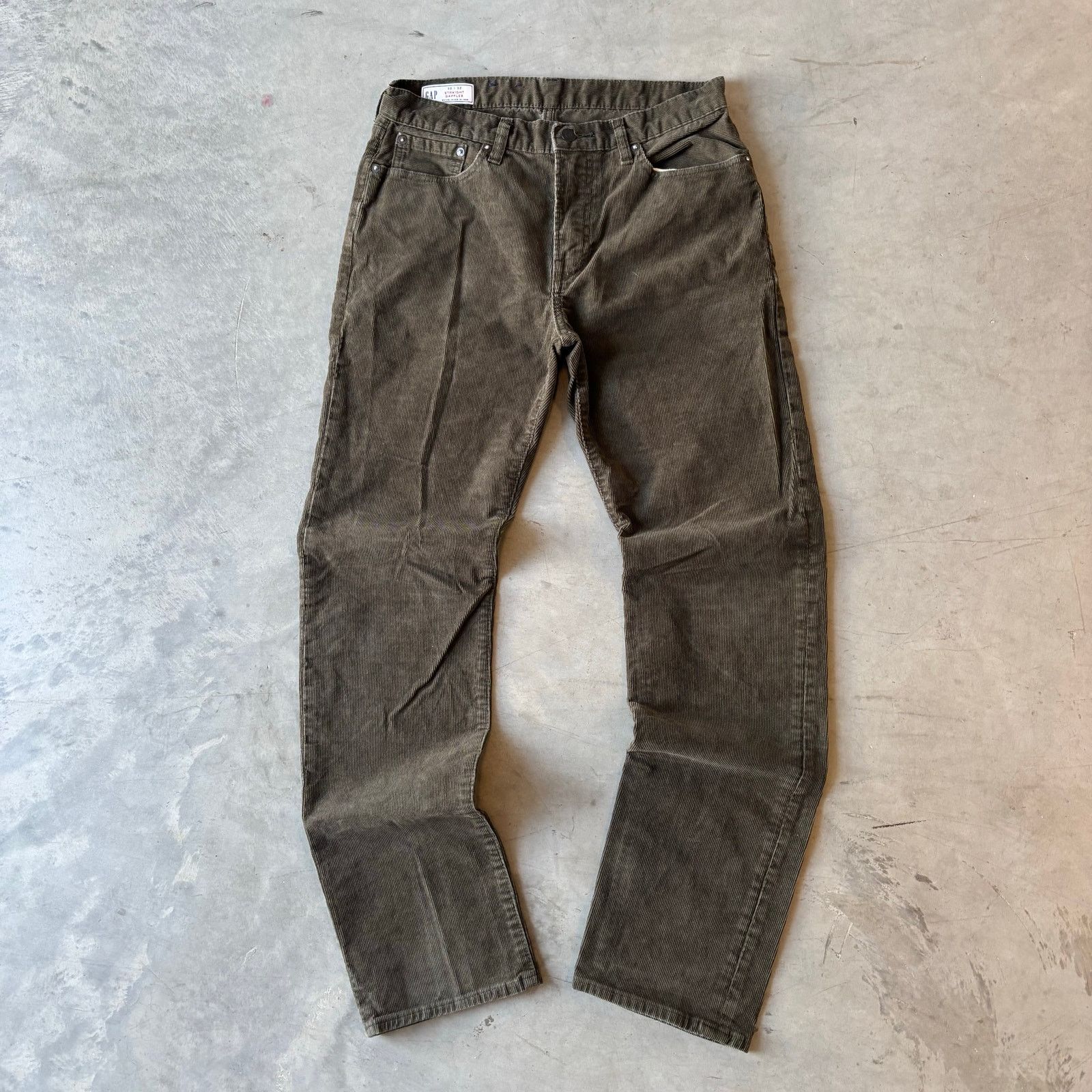 Gap y2k GAP green earthtone corduroy pants Size US 30 / EU 46 - 1 Thumbnail
