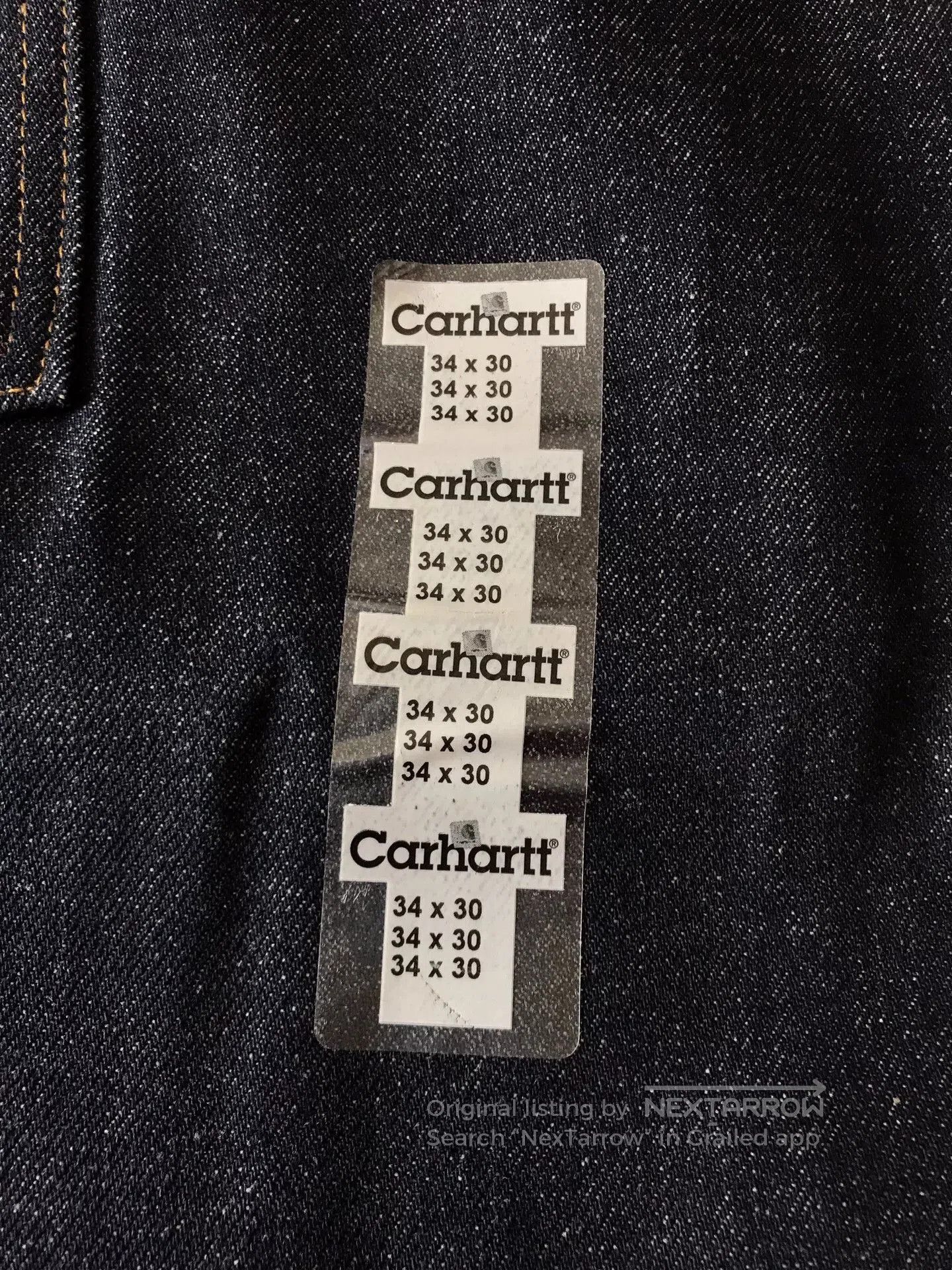Carhartt Carhartt B07 Double Knee Raw Denim Jeans. Size US 34 / EU 50 - 7 Thumbnail