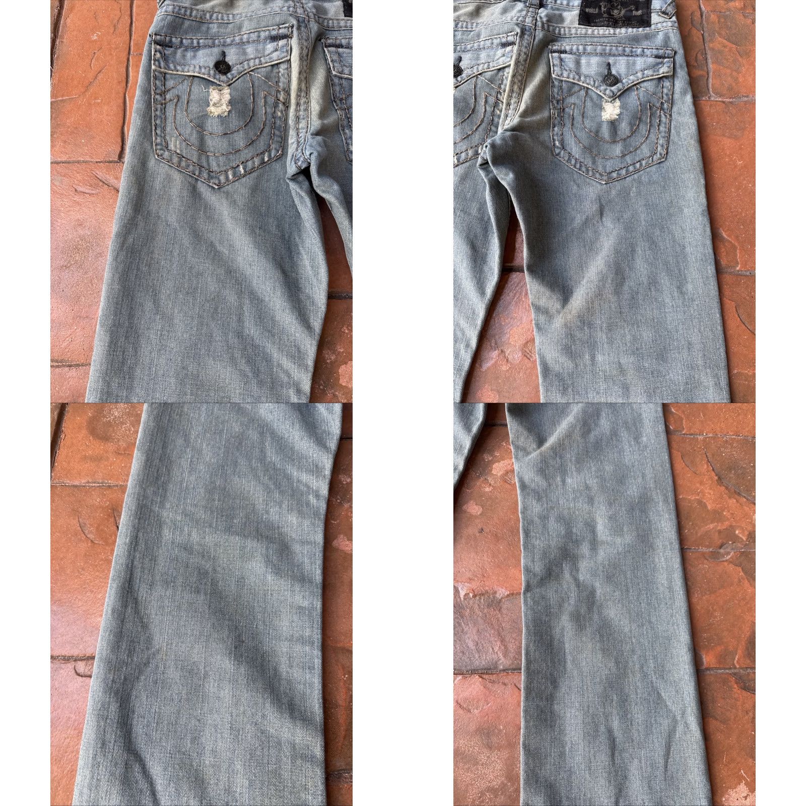 True Religion VINTAGE True Religion Jeans 5-Pocket Denim Distressed Ricky Straight 32 Blue Mens United States USA Size US 32 / EU 48 - 9 Thumbnail
