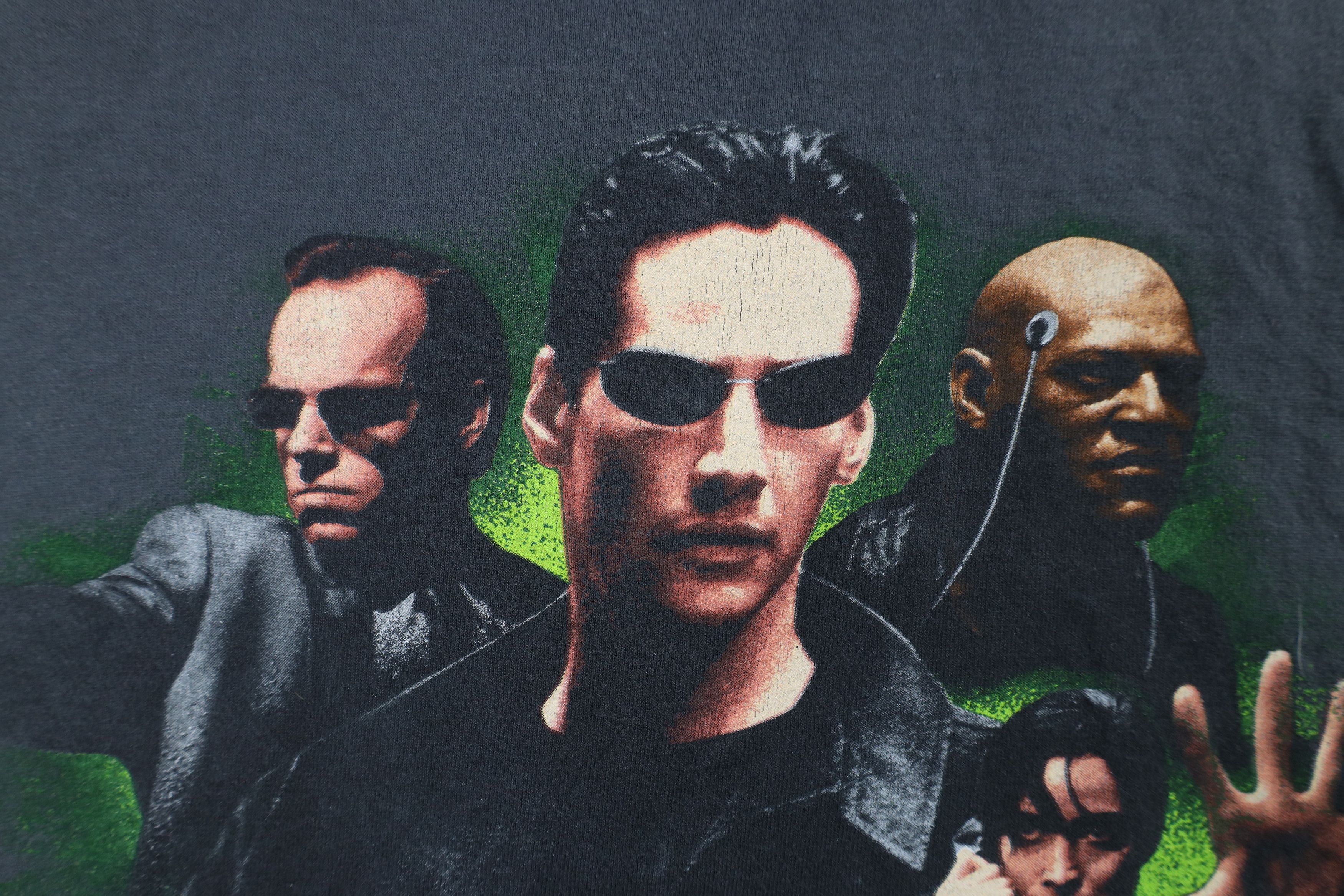 Vintage Vintage Y2K Spell The Matrix Movie Short Sleeve T-Shirt Gray Size US XXL / EU 58 / 5 - 5 Thumbnail