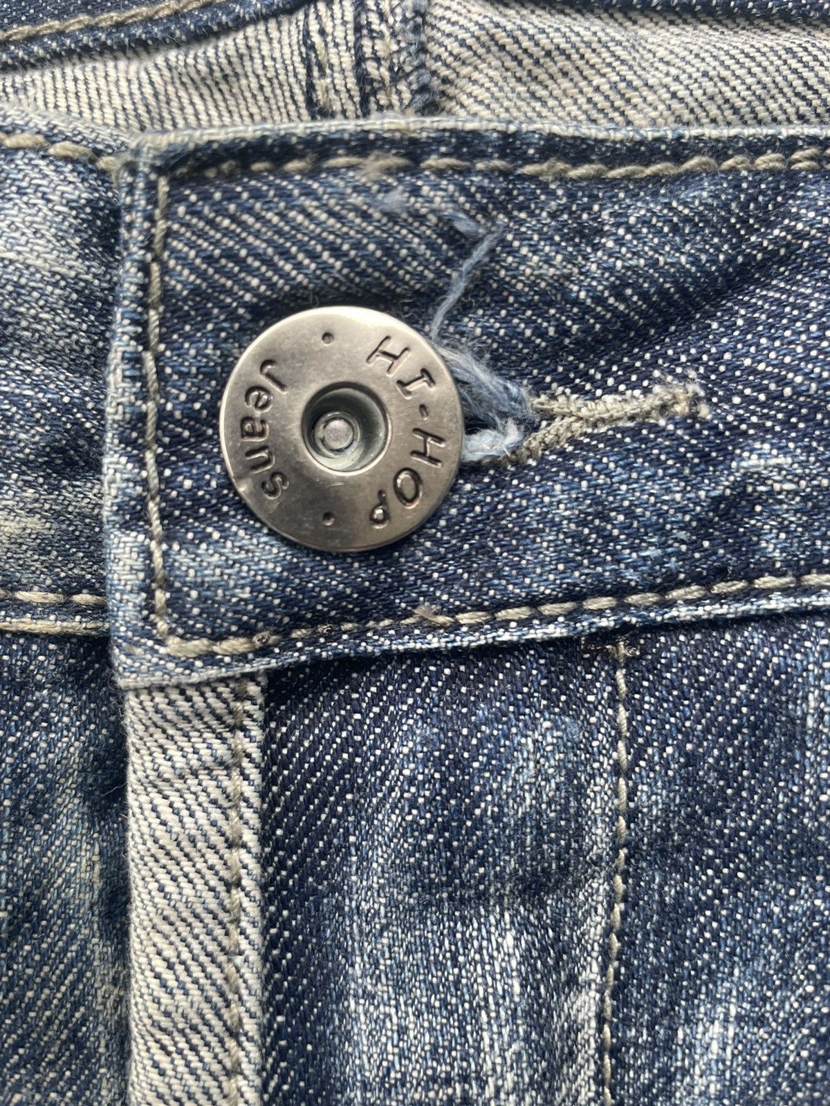 Japanese Brand Hi-Hop Custom Distresed Denim Size US 34 / EU 50 - 19 Thumbnail