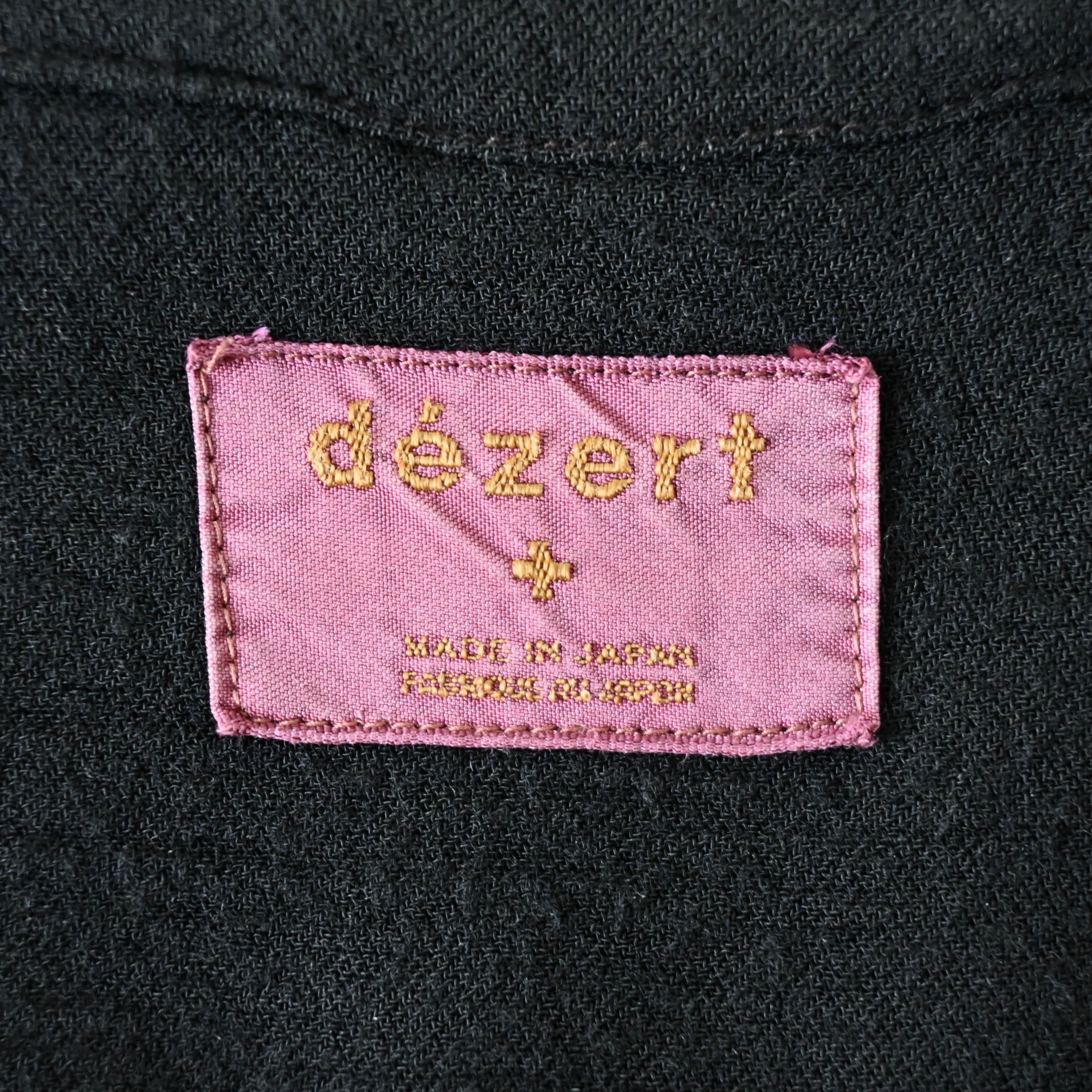 Dezert VTG 1980-90s Dezert black rayon x wool drapey shirt Size US L / EU 52-54 / 3 - 16 Thumbnail