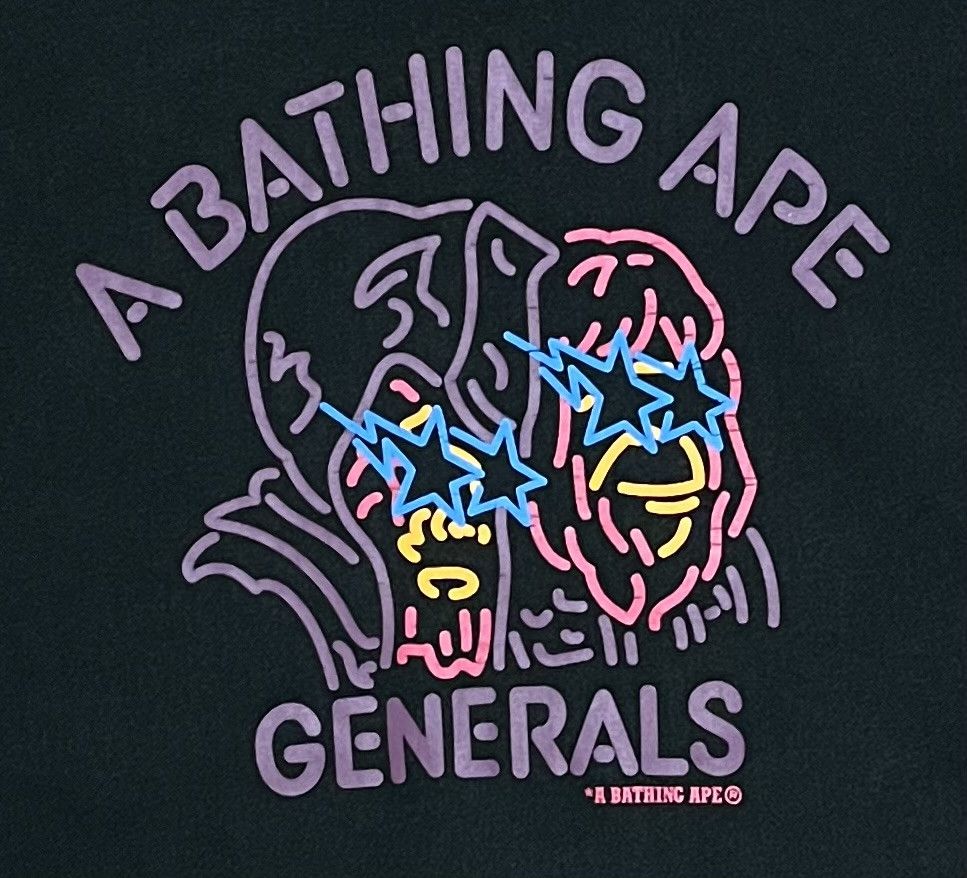 Bape Bape Generals Pullover Hoodie Size US L / EU 52-54 / 3 - 3 Thumbnail