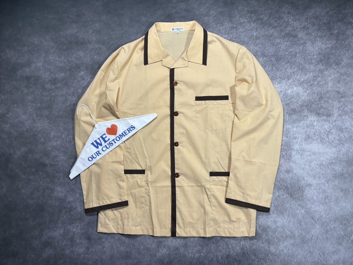 Lanvin Vintage Lanvin Pyjama Shirt Sleep PJs 1960s 1970s Designer Size US L / EU 52-54 / 3 - 11 Thumbnail