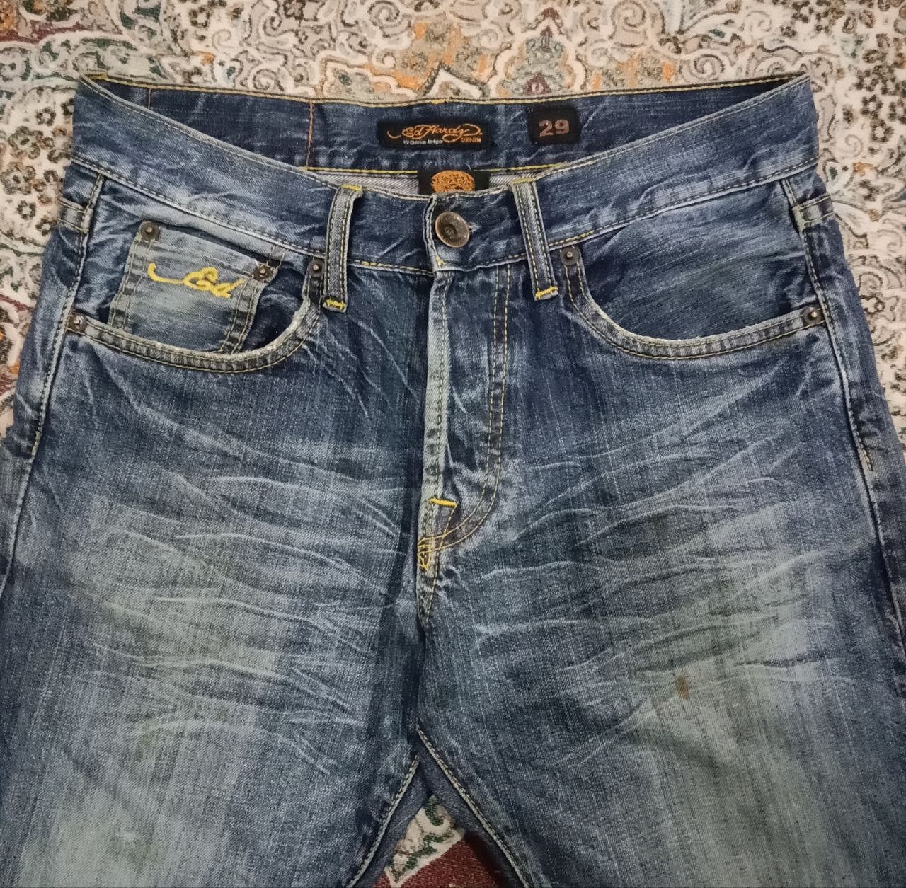 Ed Hardy Vintage Ed Hardy Tiger Embroidered Jeans Lot 2009 Size US 29 - 4 Thumbnail