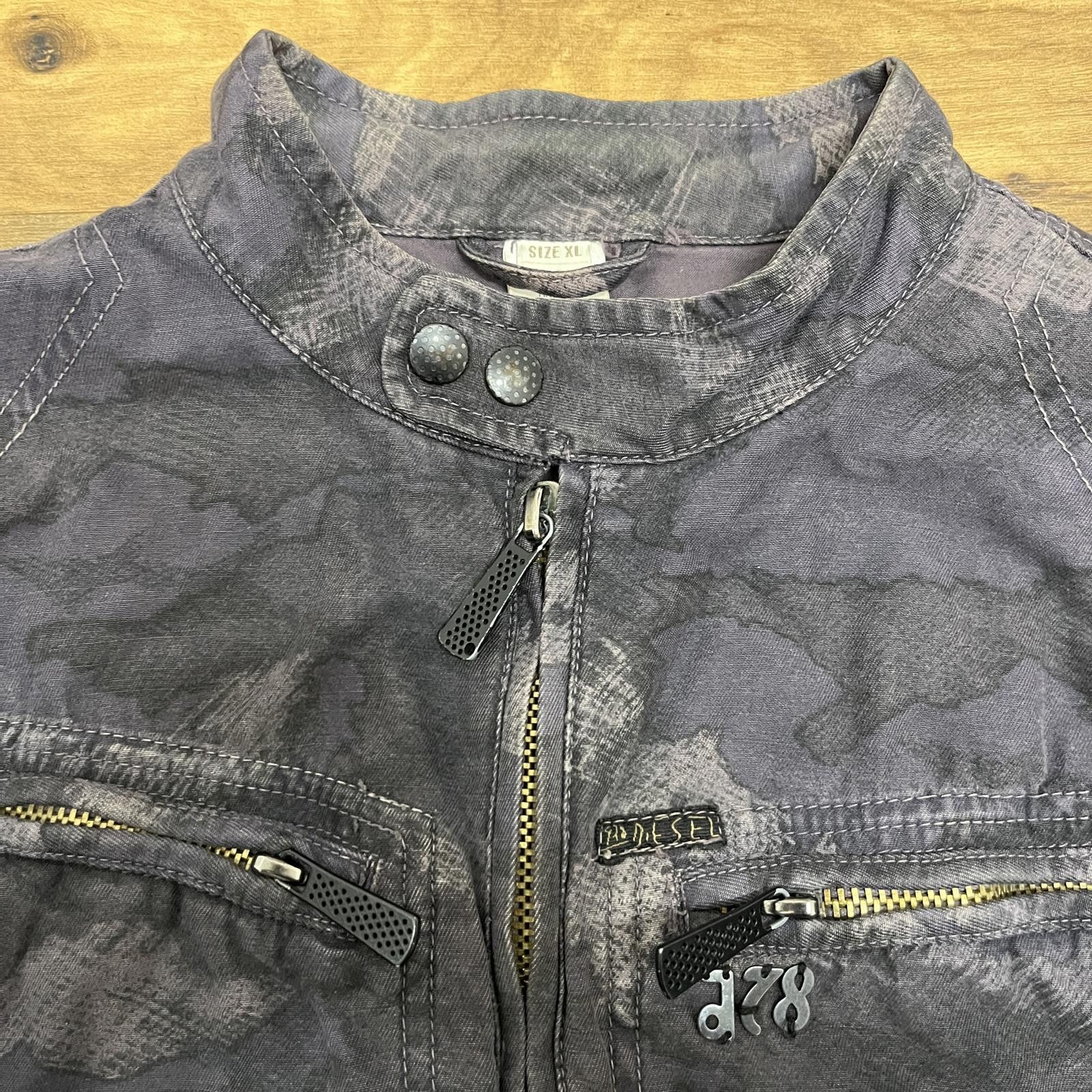 Diesel Diesel Camo Biker Jacket Size US XL / EU 56 / 4 - 3 Thumbnail