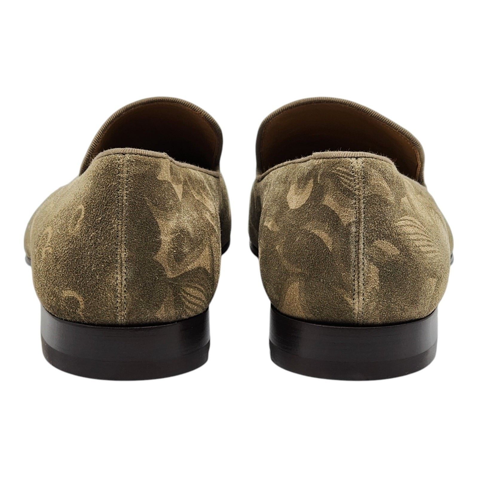Christian Louboutin Dandelion Floral Suede Loafers Green EU 42 US 9 - New $995 Size US 9 / EU 42 - 5 Thumbnail