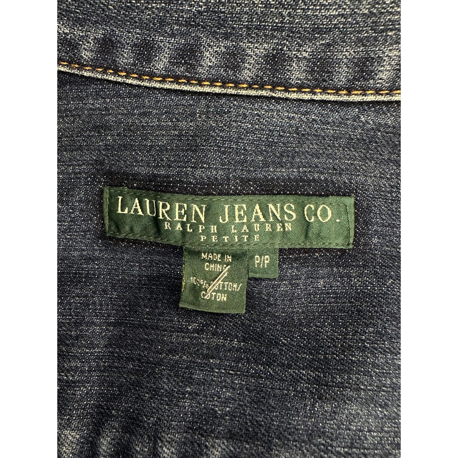 Ralph Lauren Lauren Jeans Co. Ralph Lauren Denim Jean Jacket Blue Women P Size S / US 4 / IT 40 - 7 Thumbnail