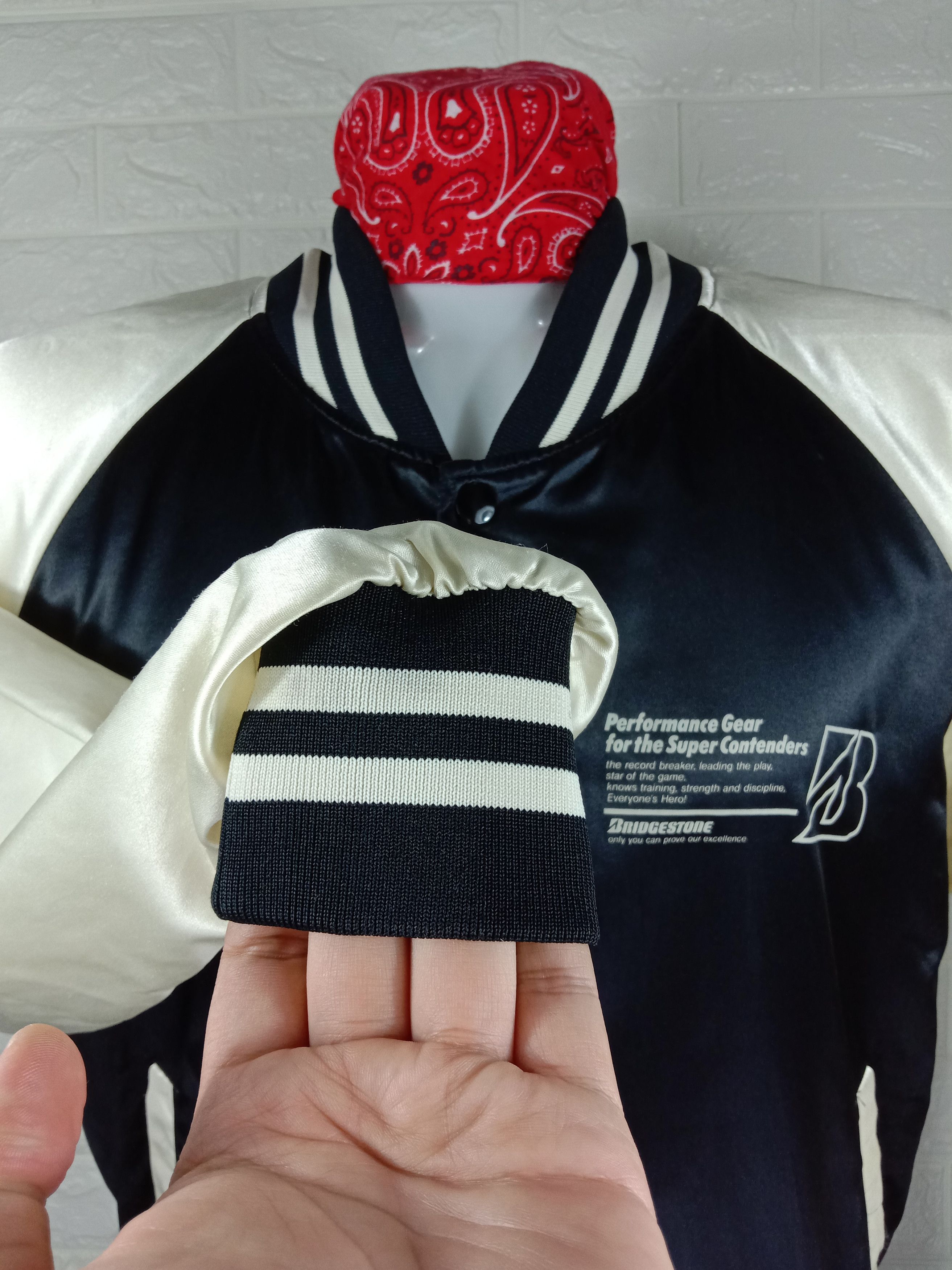 Japanese Brand Vintage Bridgestone The Super Contender Racing Jacket Size US L / EU 52-54 / 3 - 5 Thumbnail