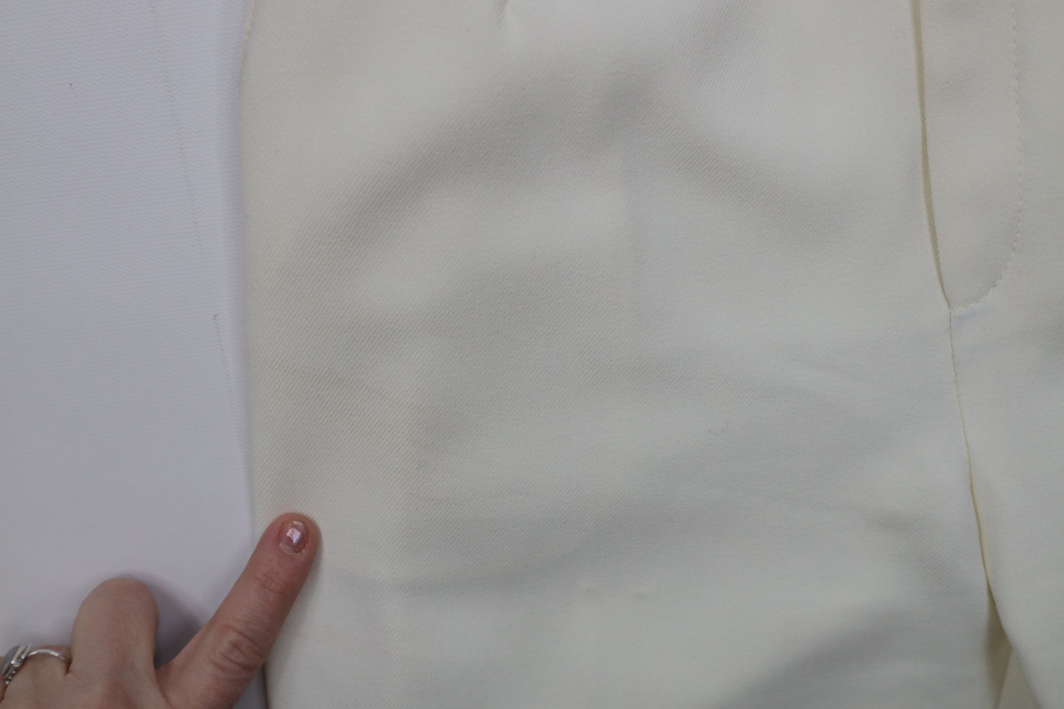 Levi's Vintage 70s Levis Knit Straight Leg Chino Pants Cream USA Size 34" / US 12 / IT 48 - 6 Thumbnail