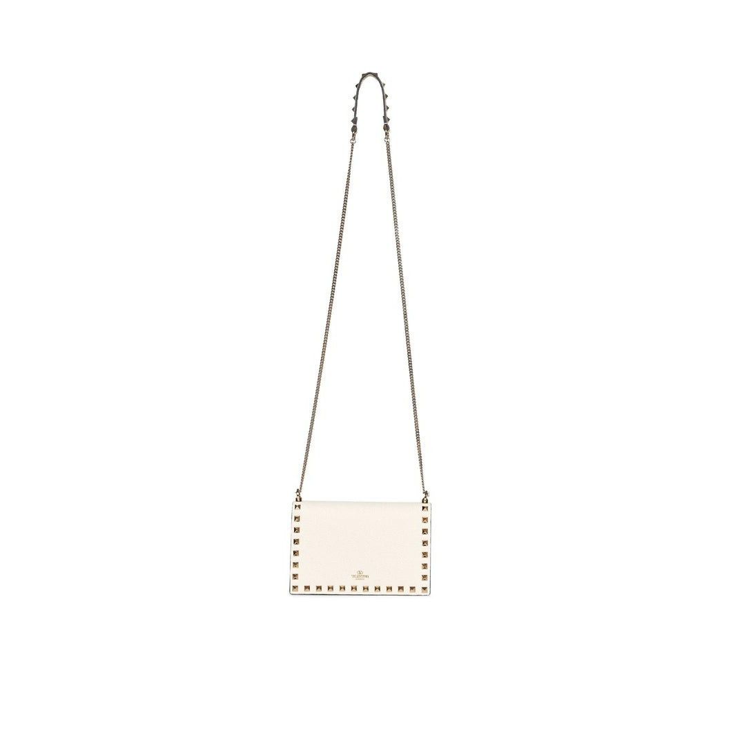 Valentino VALENTINO GARAVANI Rockstud Mini Light Ivory Shoulder Bag Ne Size ONE SIZE - 3 Thumbnail