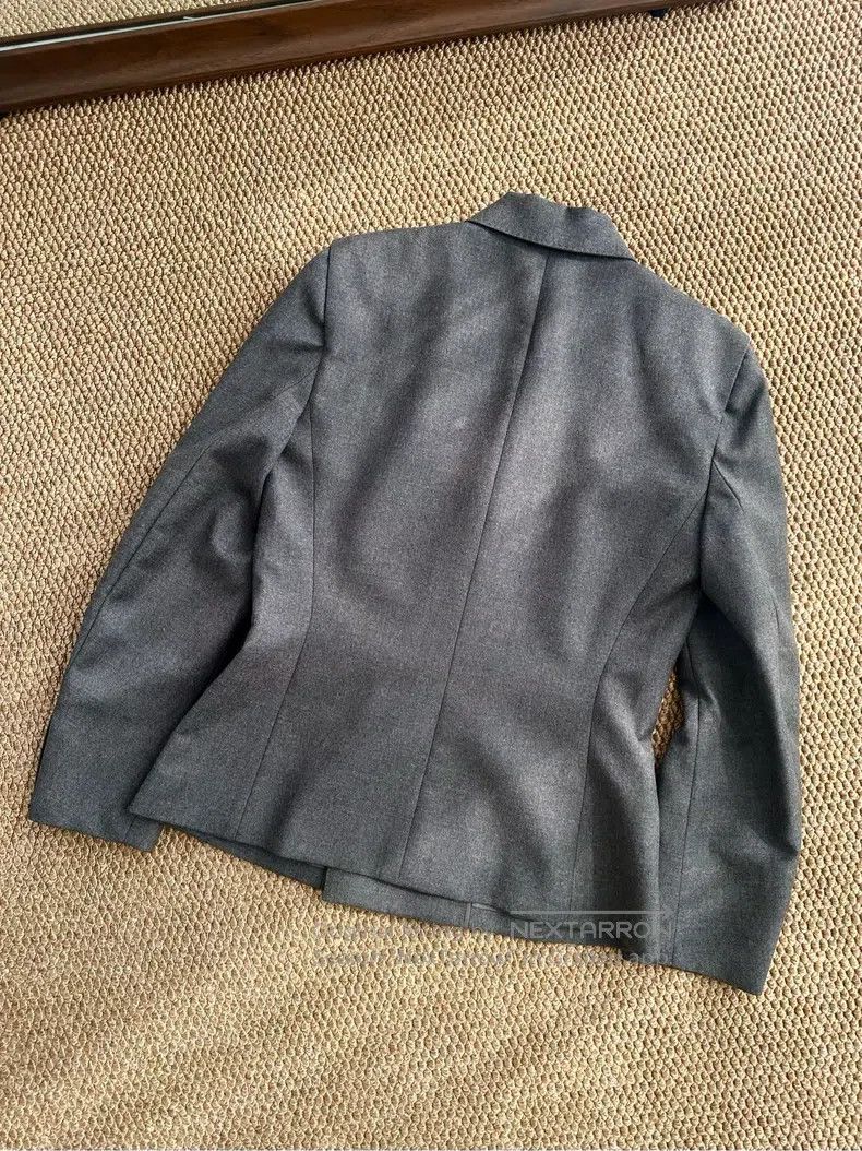 Hermes Hermes Wool Business Casual Double-breasted Suit Jacket, B Size XS / US 0-2 / IT 36-38 - 3 Thumbnail