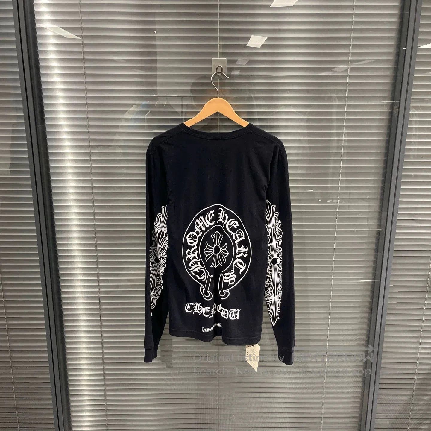 Chrome Hearts Black Long Sleeve Shirt with Pocket. Size US M / EU 48-50 / 2 - 2 Thumbnail