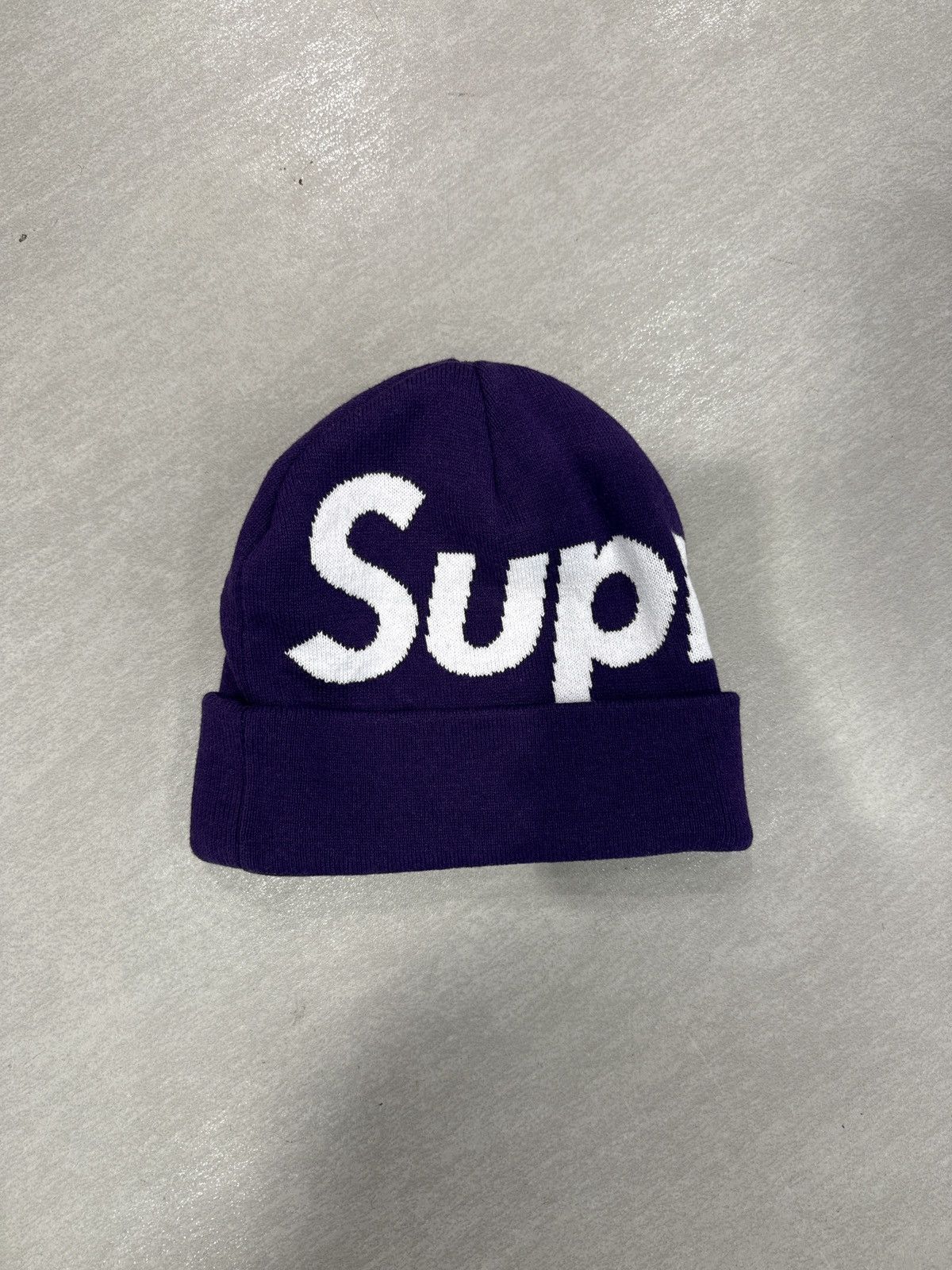 Supreme Supreme Big Logo Beanie Purple FW25 Size ONE SIZE - 1 Thumbnail