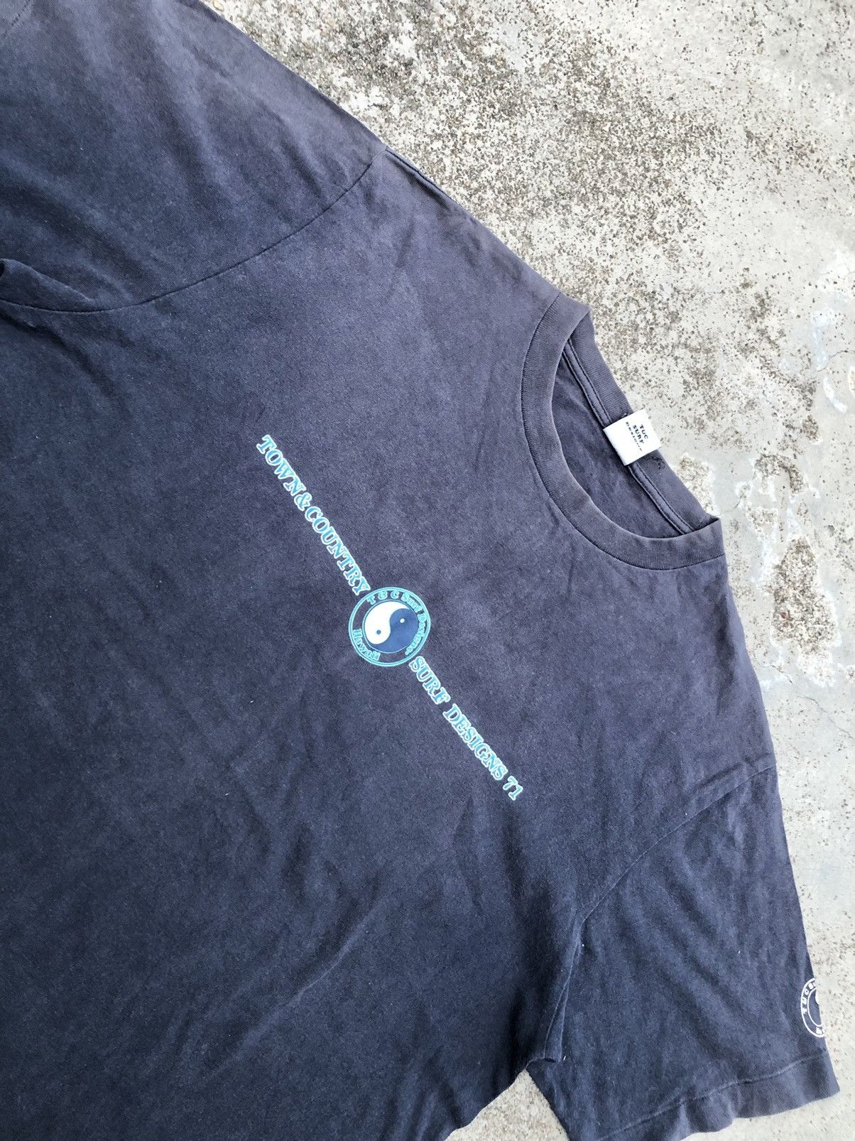 Vintage VINTAGE SUN FADED TOWN & COUNTRY SURF DESIGN TEE Size US M / EU 48-50 / 2 - 2 Thumbnail