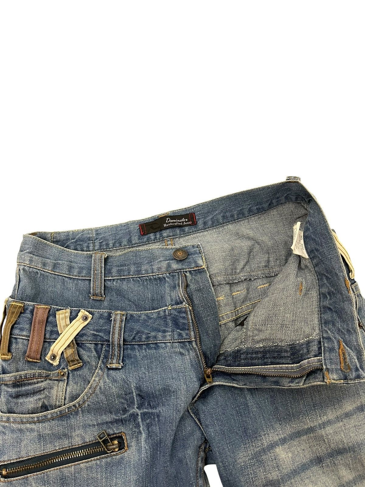 Japanese Brand Double Waist Jeans Dominate Slim Denim 2🟦2 Size US 31 - 14 Thumbnail