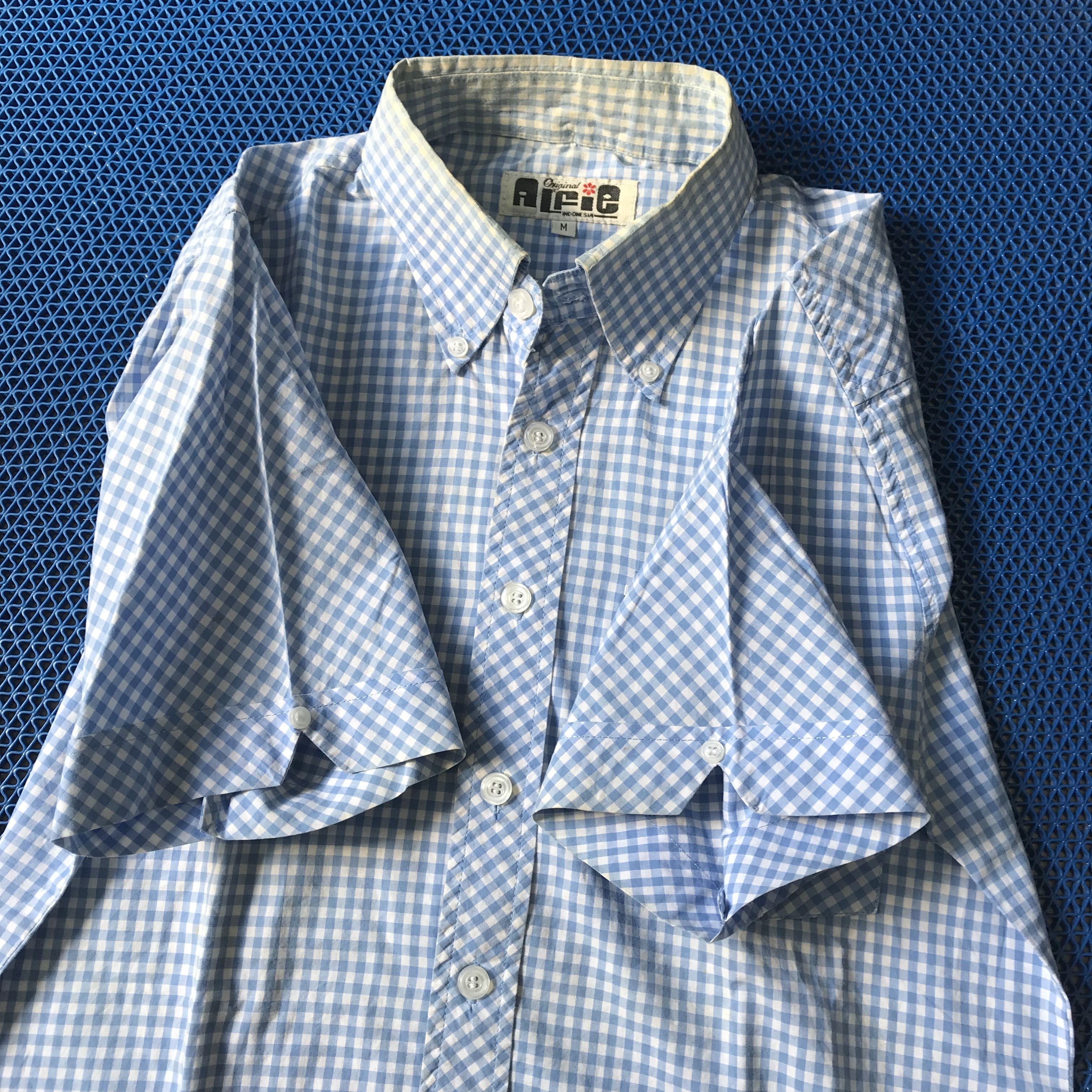 Other UK × Vintage Alfie Dandy Skinheads shirt Blue Gingham Trimfit button down Size US M / EU 48-50 / 2 - 4 Thumbnail
