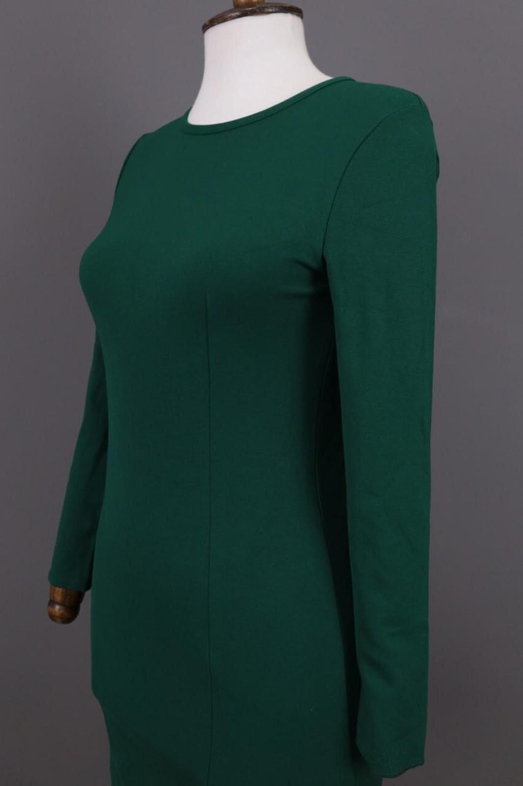 J.Crew J. Crew Green Long Sleeve Bodycon Evening Midi Dress Size XS Size XS / US 0-2 / IT 36-38 - 7 Thumbnail