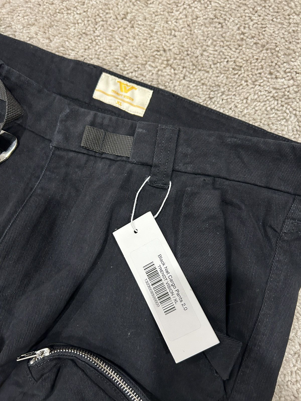 Trendt Vision Men’s Tactical Multi Pocket Utility Black Cargo Pants Size US 36 / EU 52 - 4 Thumbnail