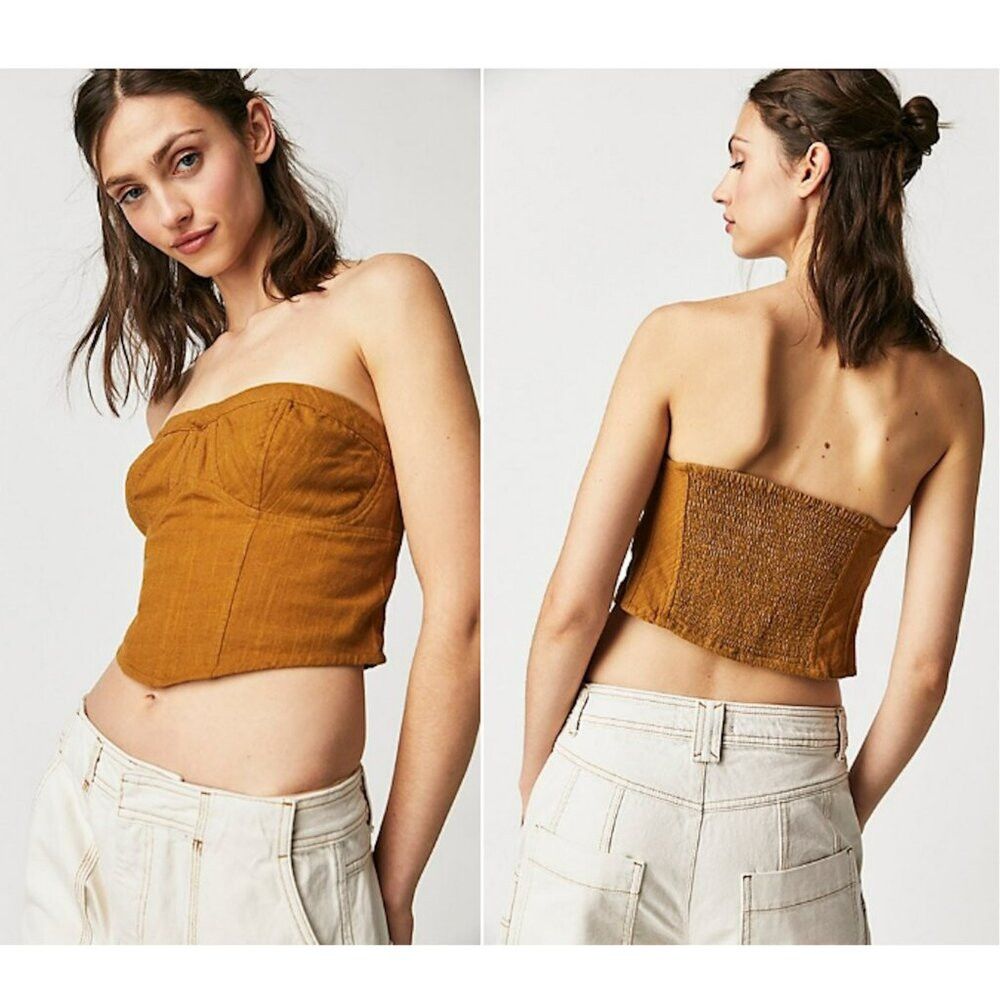 Free People New Free People Leilani Tube Cotton Topaz Top Size M Size M / US 6-8 / IT 42-44 - 1 Thumbnail