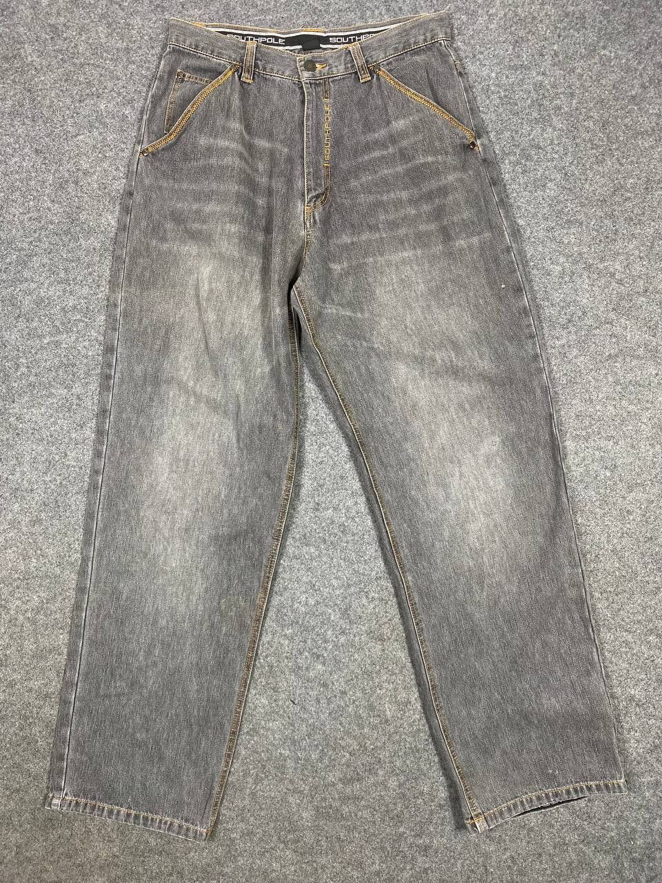 Southpole vintage 90s southpole baggy denim nice design Size US 33 - 7 Thumbnail